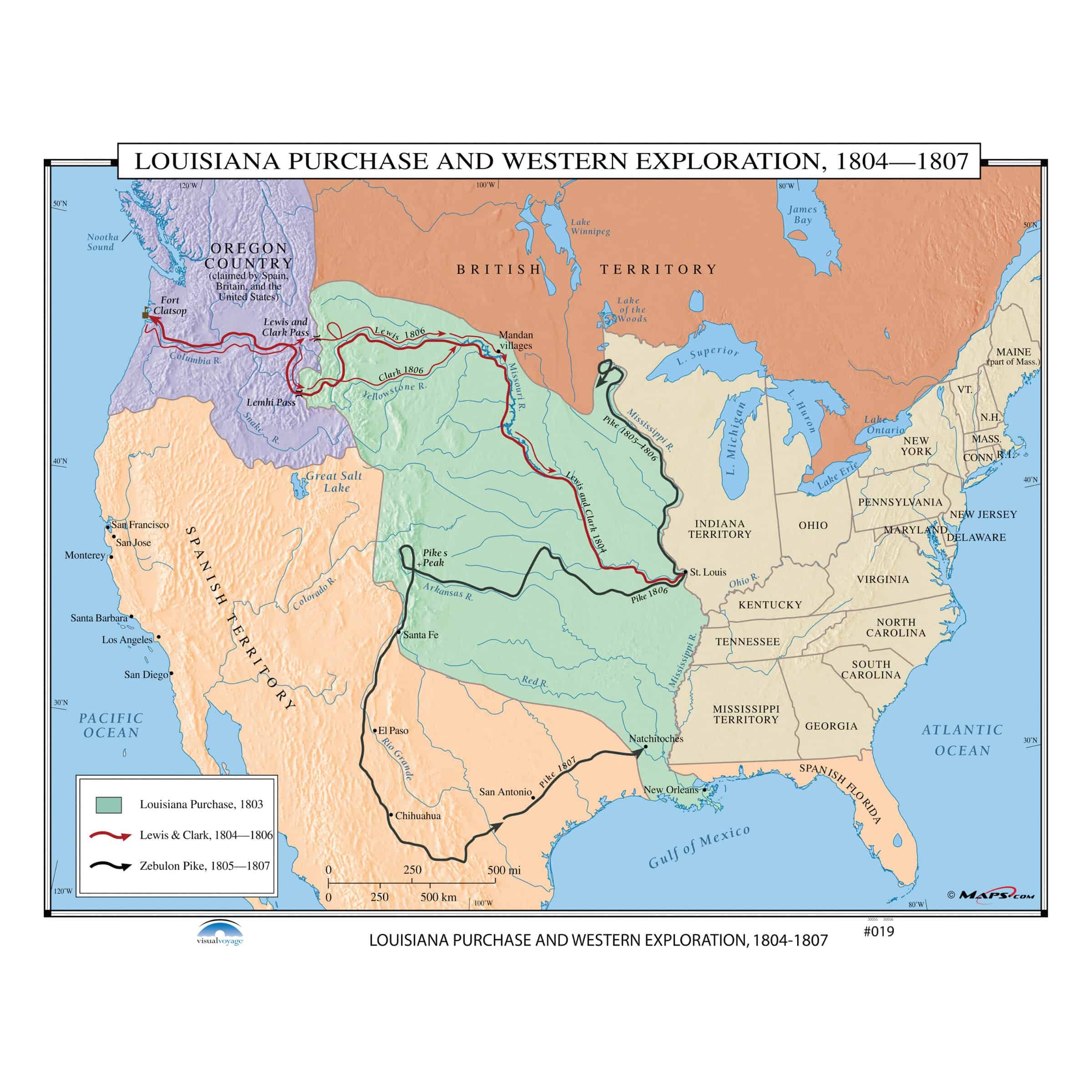 united states map louisiana purchase