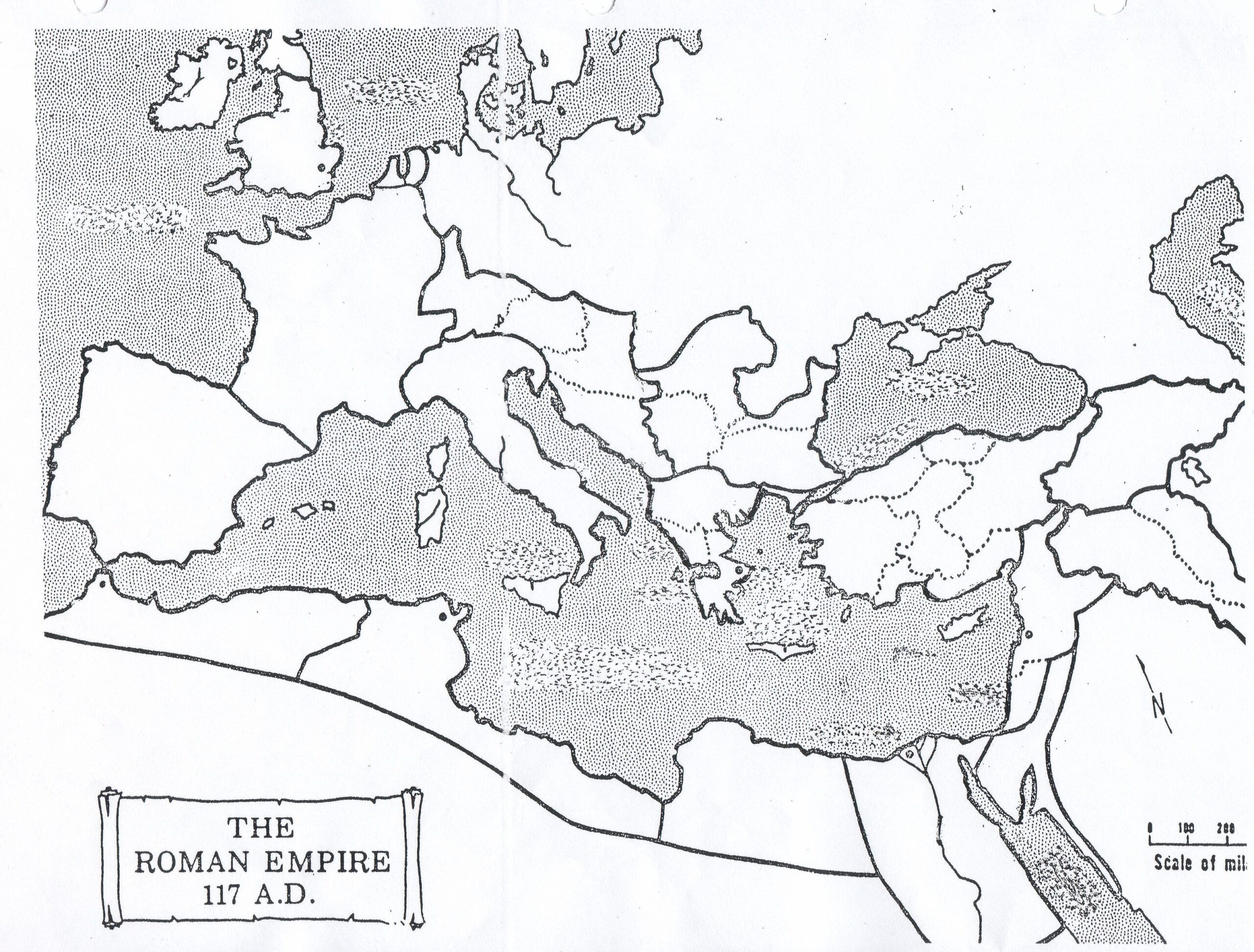 blank map of ancient rome