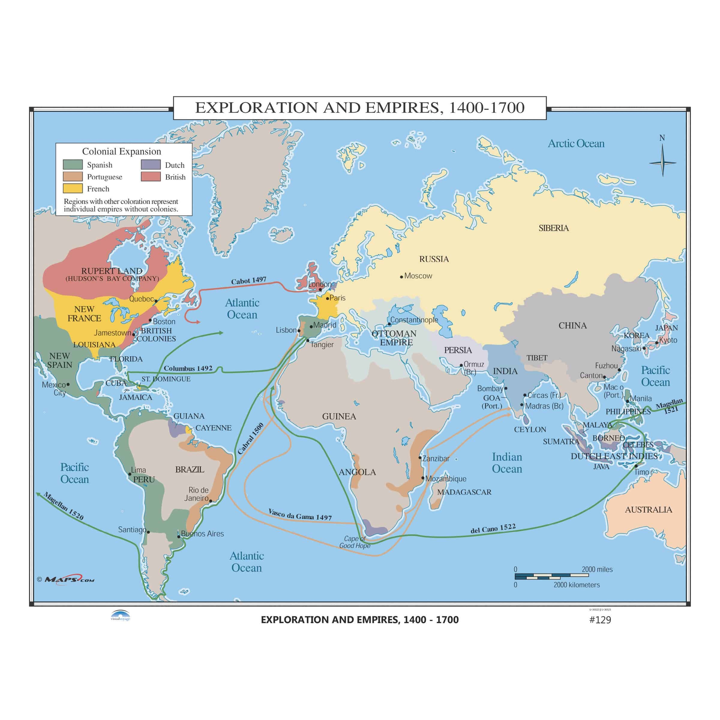 129 Exploration Empires 1400 1700 The Map Shop