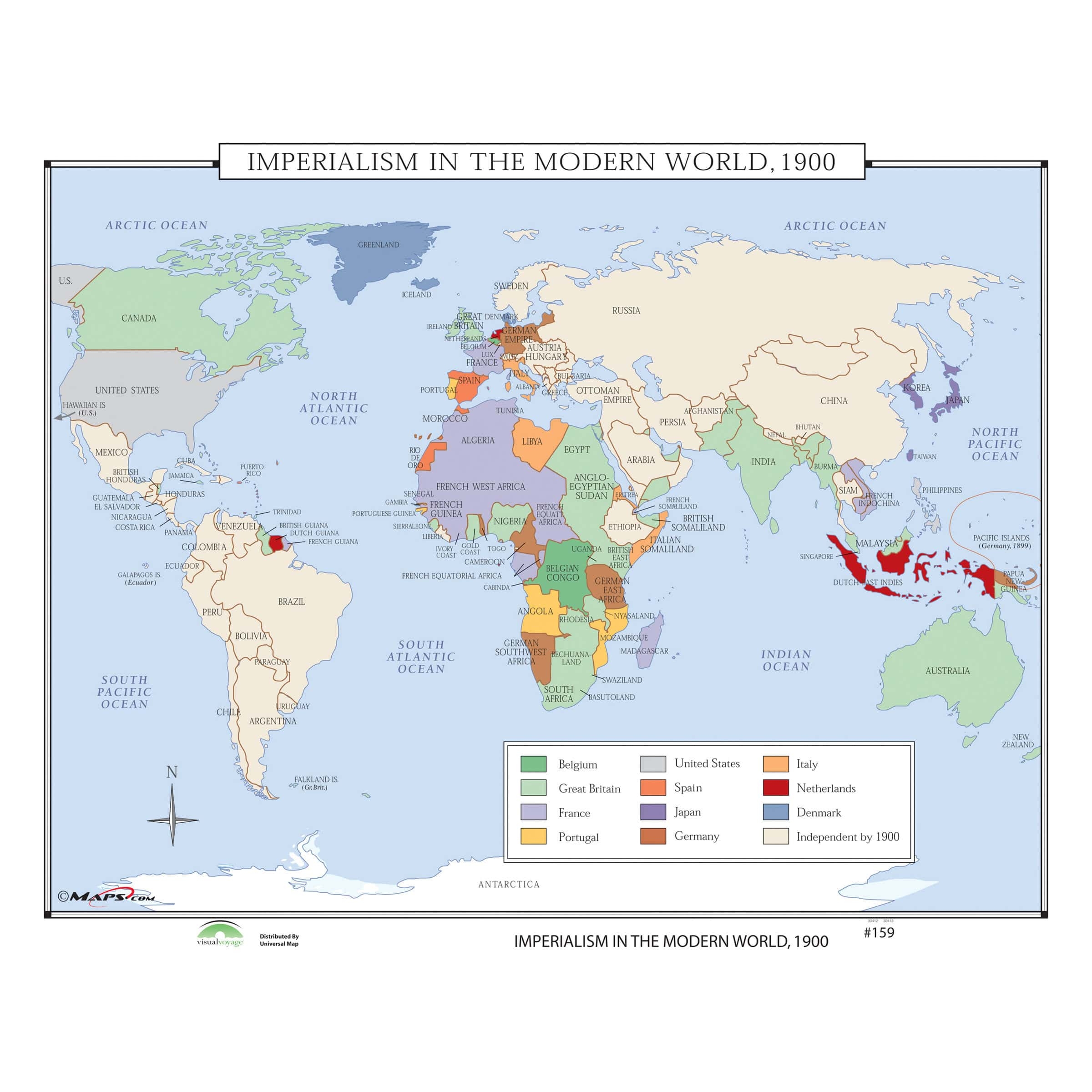 159 Imperialism In The Modern World 1900 The Map Shop 159 Imperialism In The Modern World 1900 The Map Shop