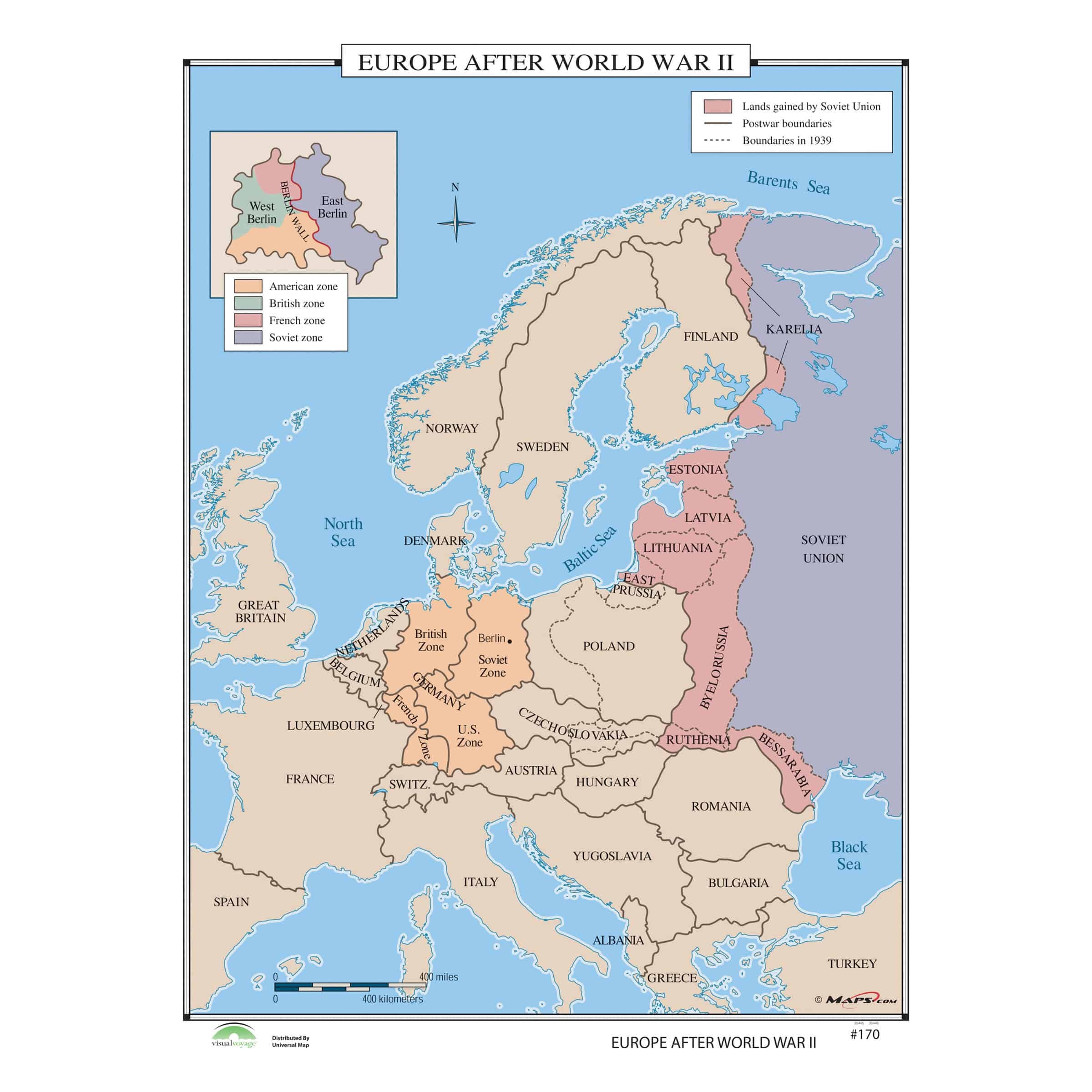 170 Europe After World War II The Map Shop