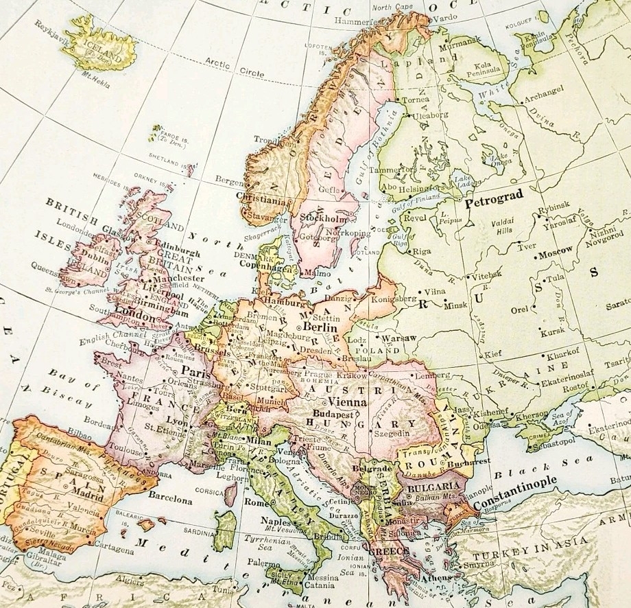 europe before world war 1 map