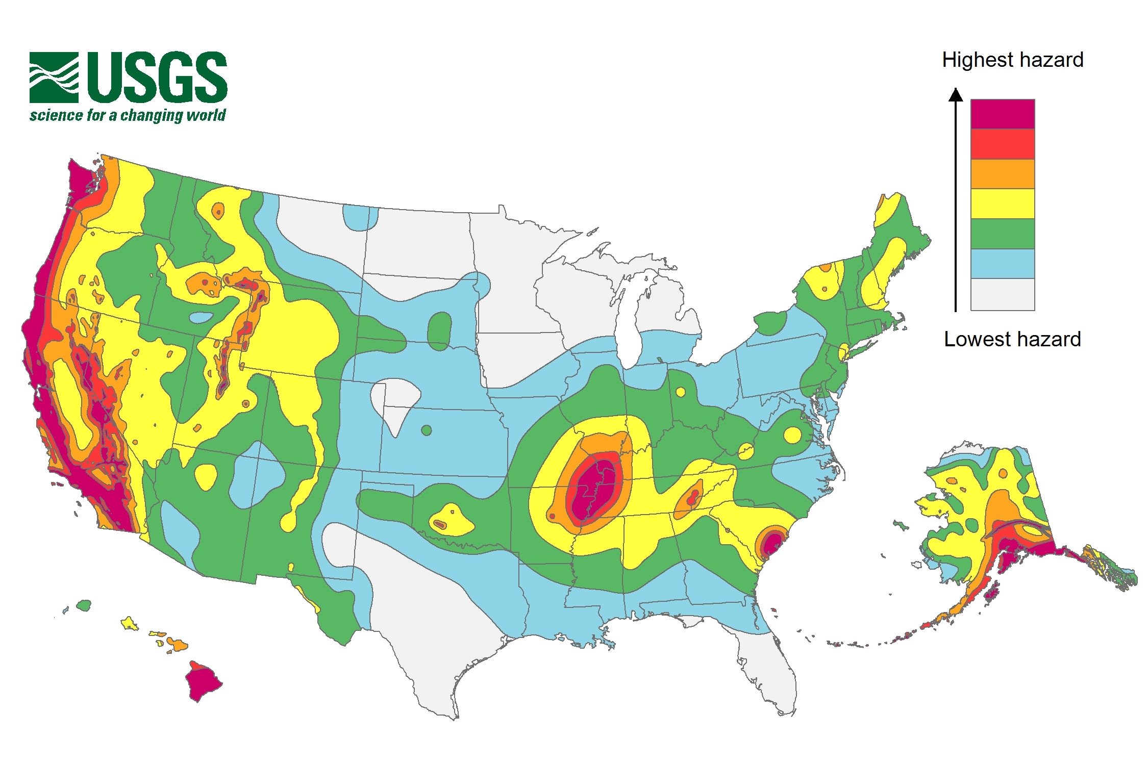 2018 Long term National Seismic Hazard Map U S Geological Survey
