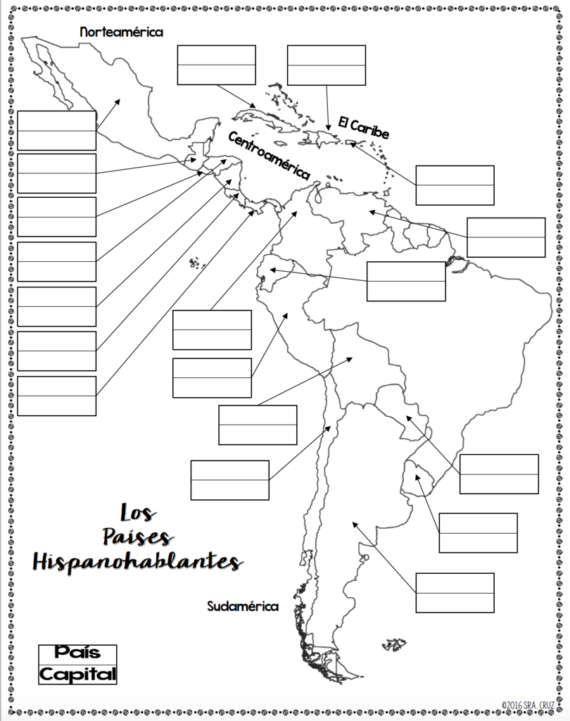 21 Spanish Speaking Countries And Nationalities male female Diagram Quizlet