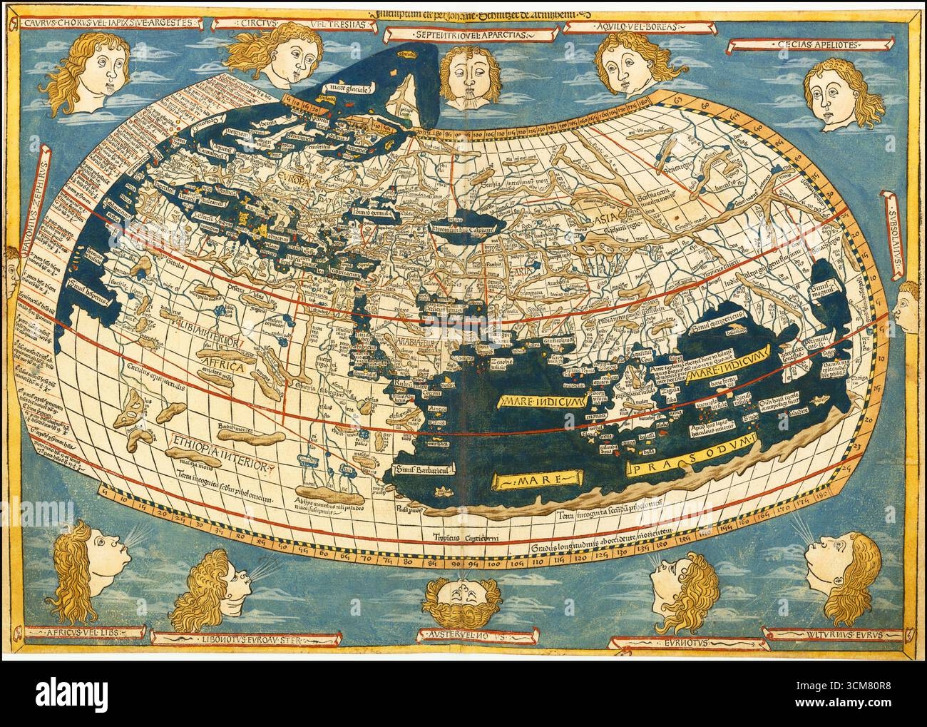 2nd century World Map From The Atlas Geography Geographia By Claudius Ptolemy Claudius Ptolemaeus Mathematician Astronomer And Geographer Stock Photo Alamy