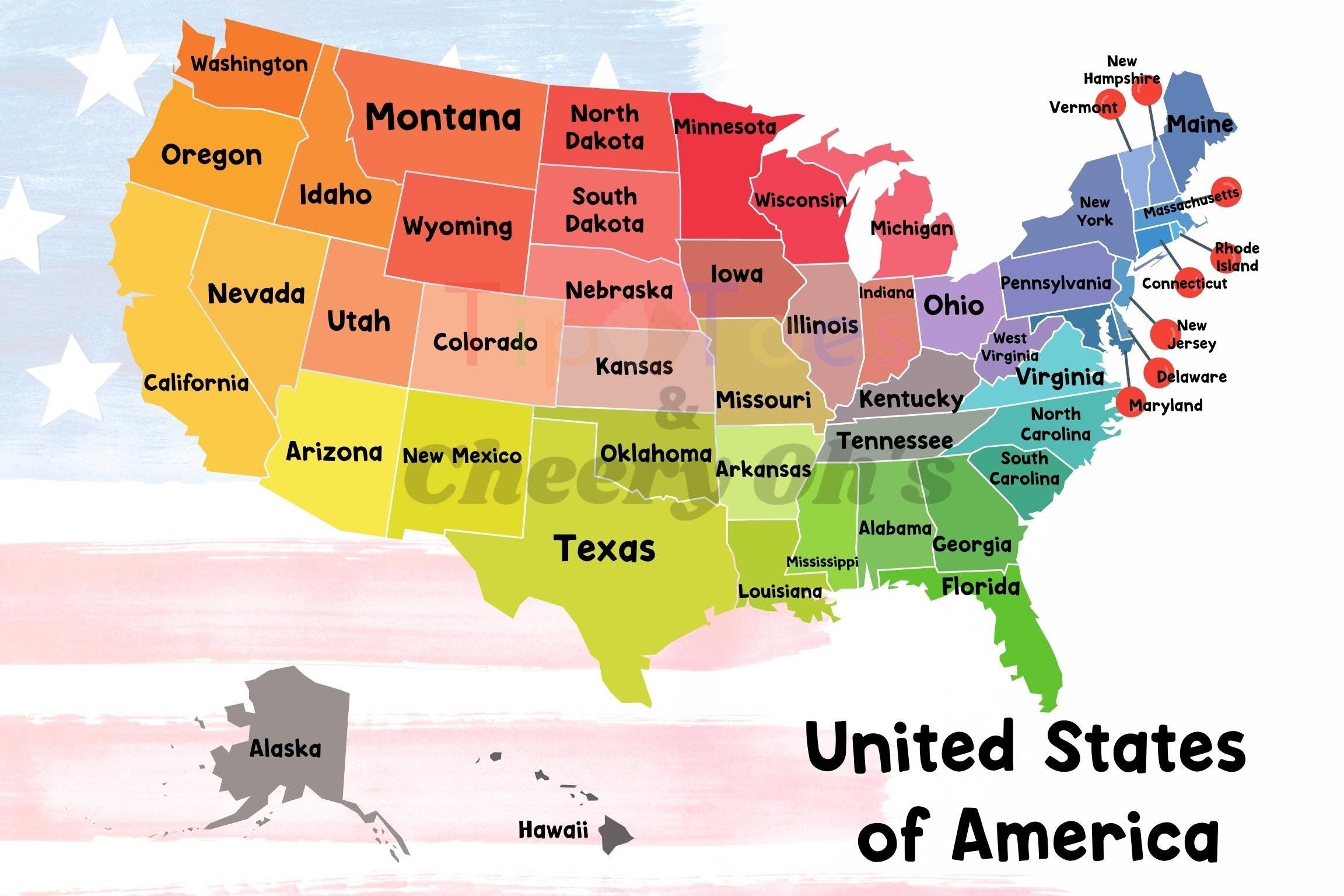36x24 Vinyl Map Jumbo Waterproof USA Map Poster 36x24 Inch Vinyl United States Map For Classroom Home Learning Jumbo Waterproof Map