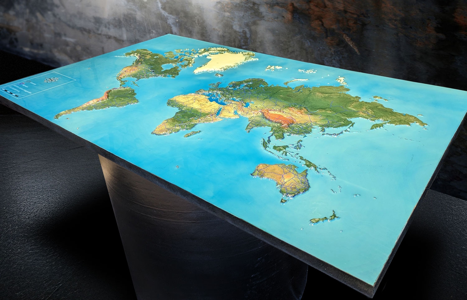 3D Map Of The World WhiteClouds