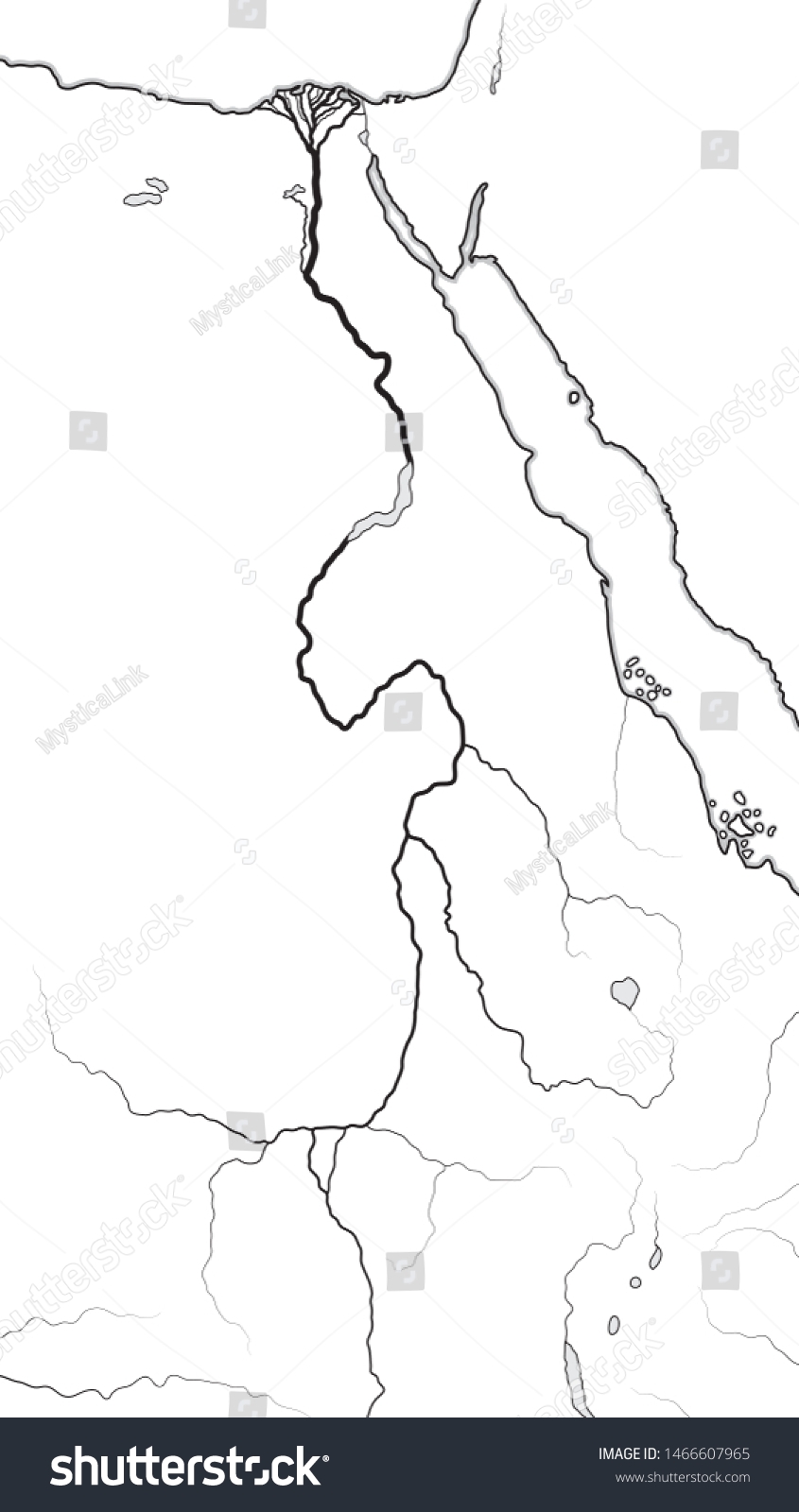 ancient egypt blank map