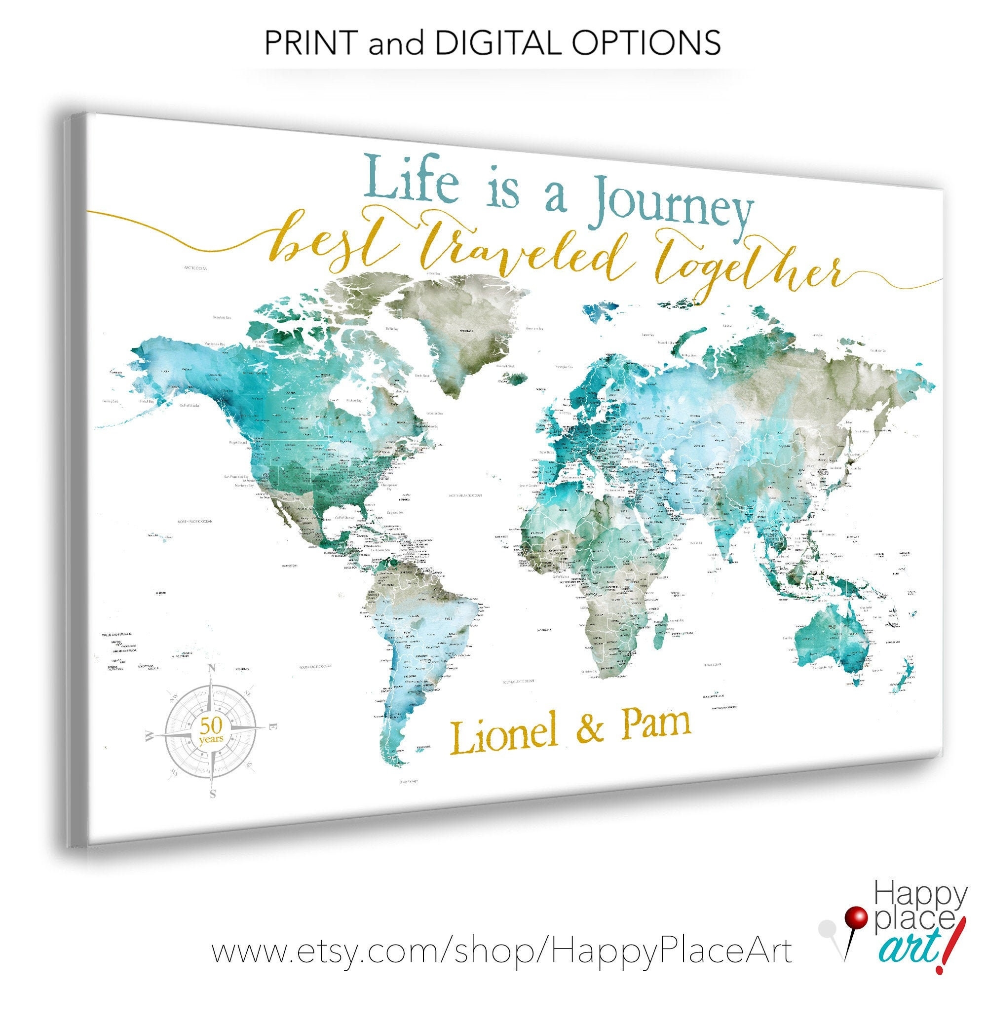 personalized anniversary pushpin world map reviews