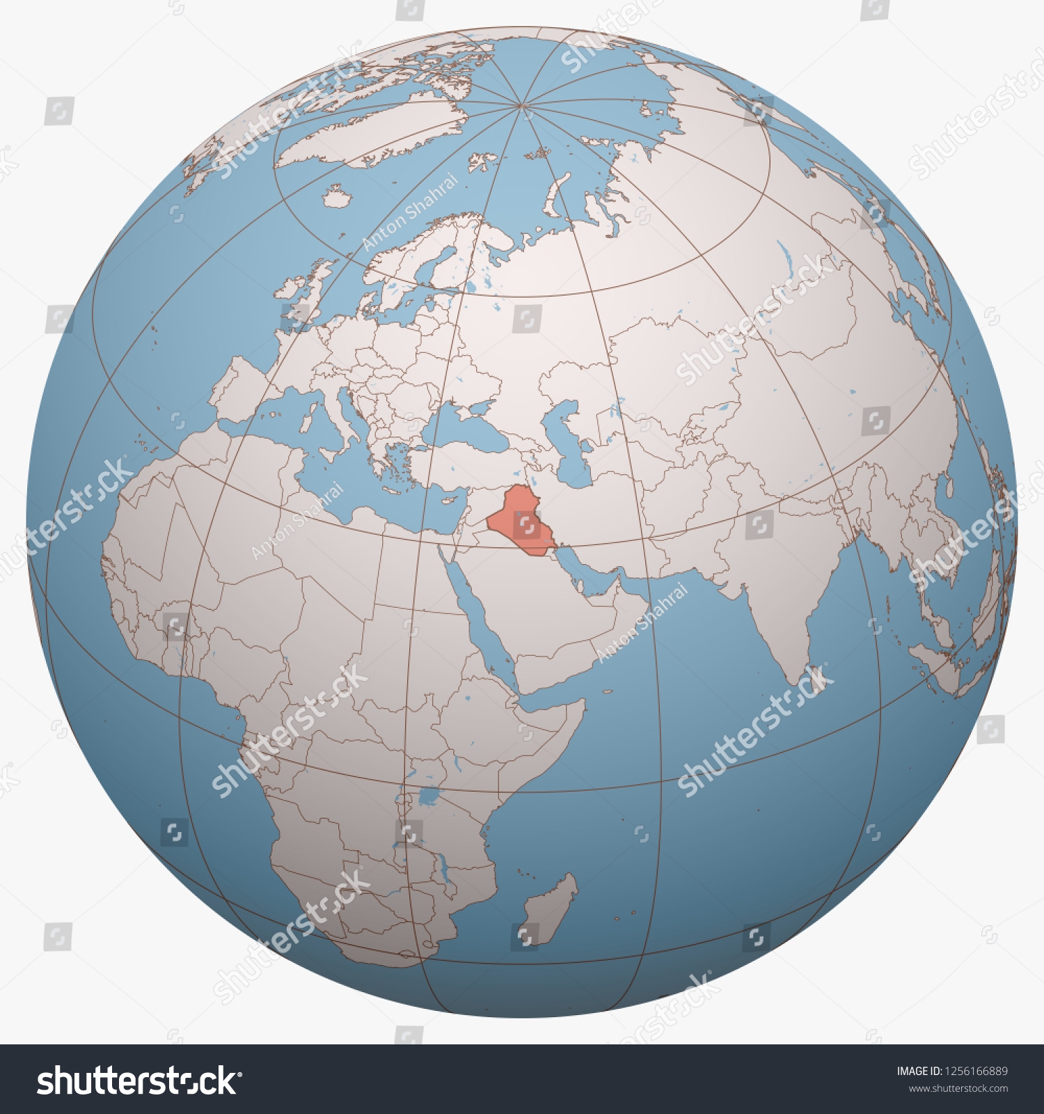 map of iraq in the world map of iraq in the world