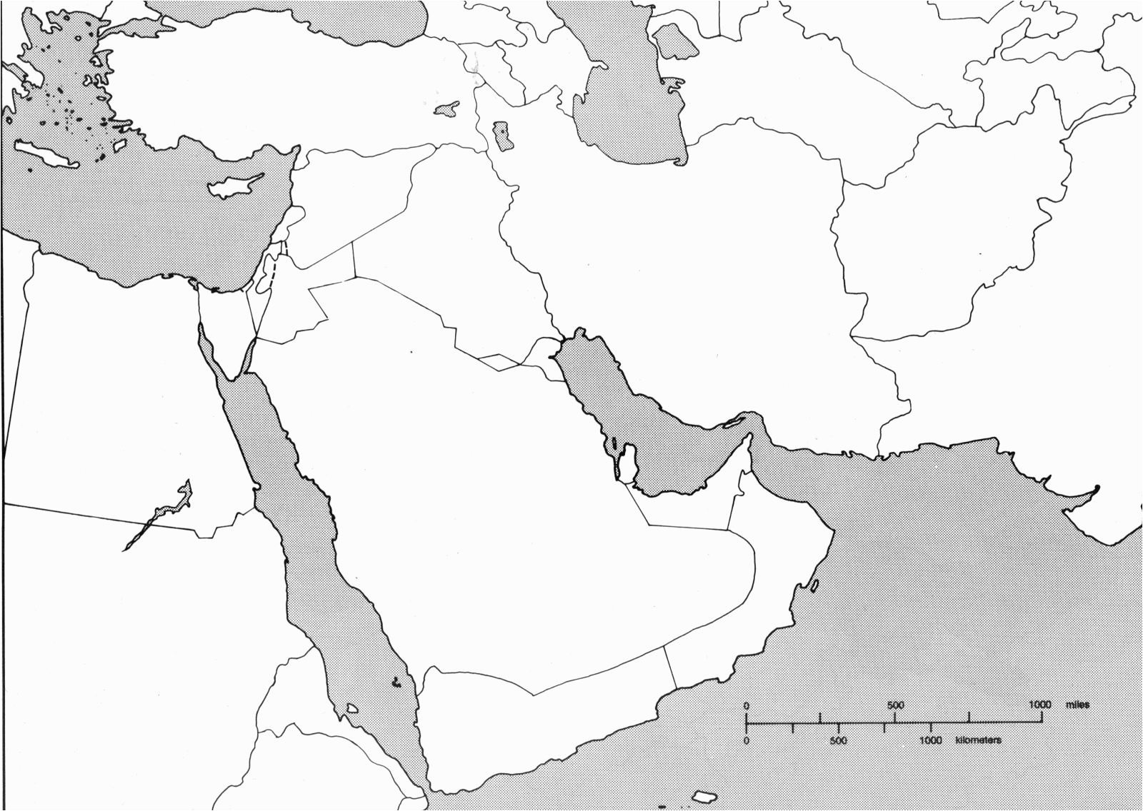 6 Free Southwest Asia Maps In PDF