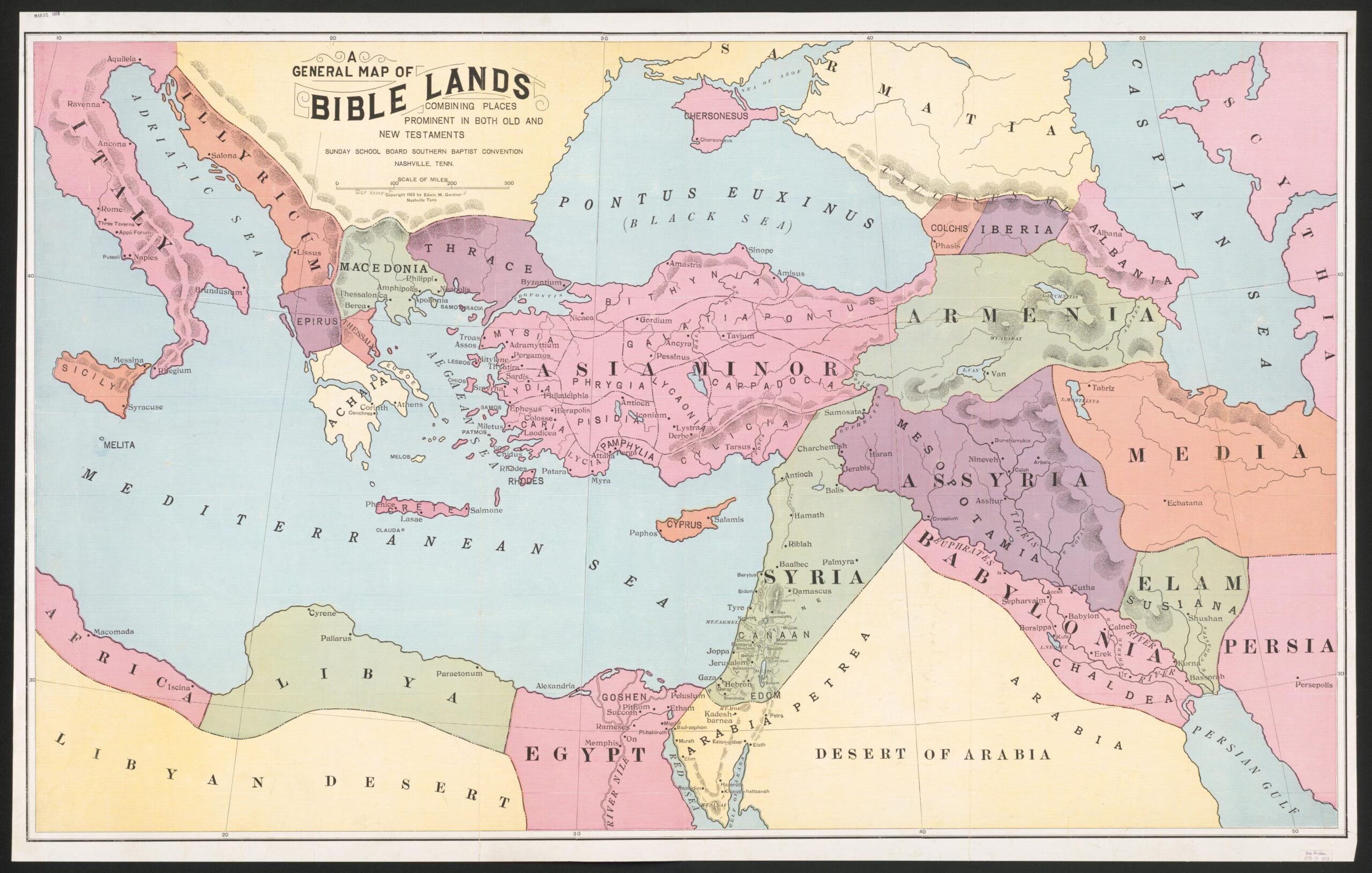 A General Map Of Bible Lands Combining Places Prominent In Both Old And New Testaments Library Of Congress A General Map Of Bible Lands Combining Places Prominent In Both Old And New Testaments Library Of Congress