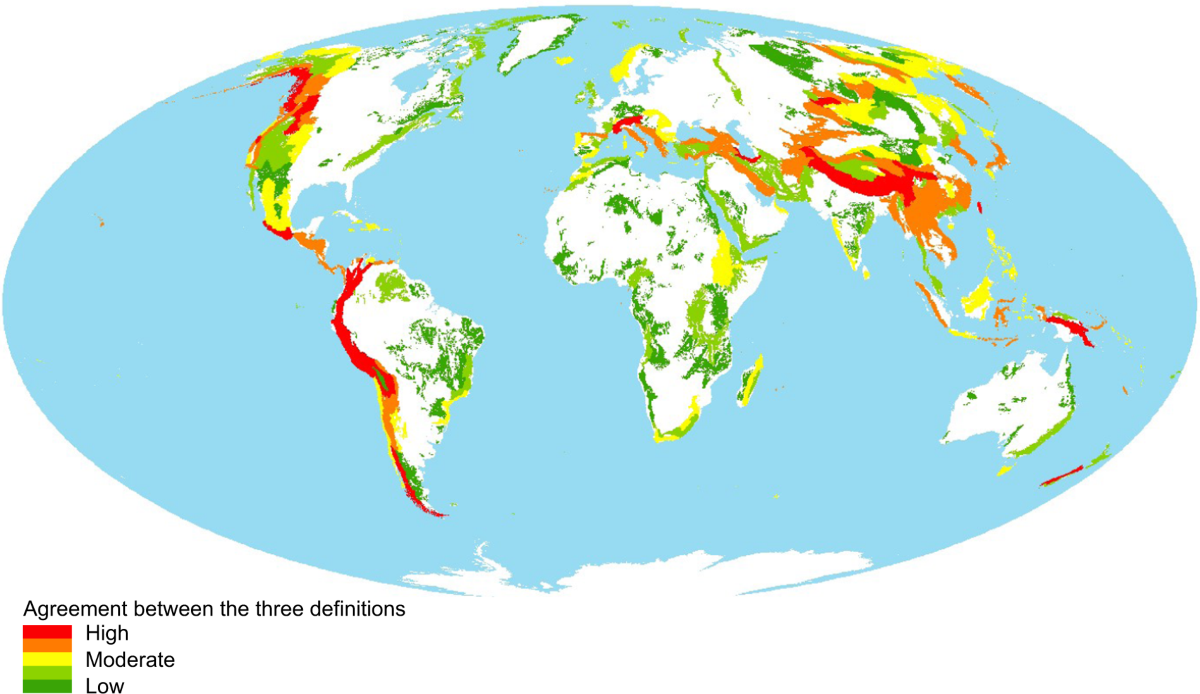 A Hierarchical Inventory Of The World s Mountains For Global Comparative Mountain Science Scientific Data