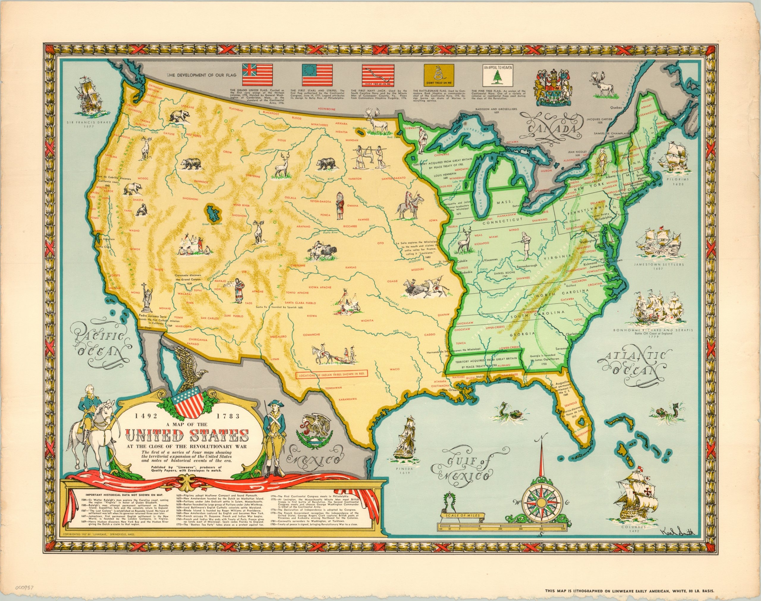 colonial map of the united states