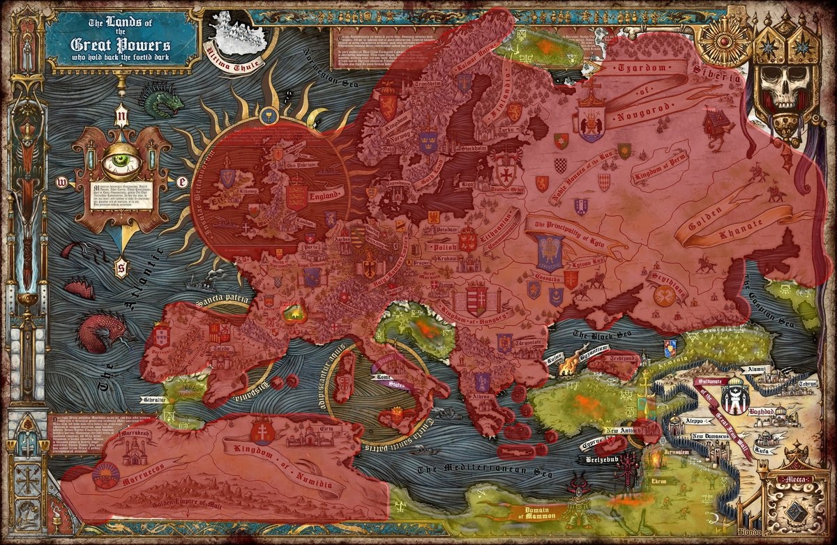 A Sudden Realization About Trench Crusades Controversial Map The Developers Identify With Evil And So The Roles Are Reversed Let Me Explain Slap Some Color On The Map Golden Christendom Red 