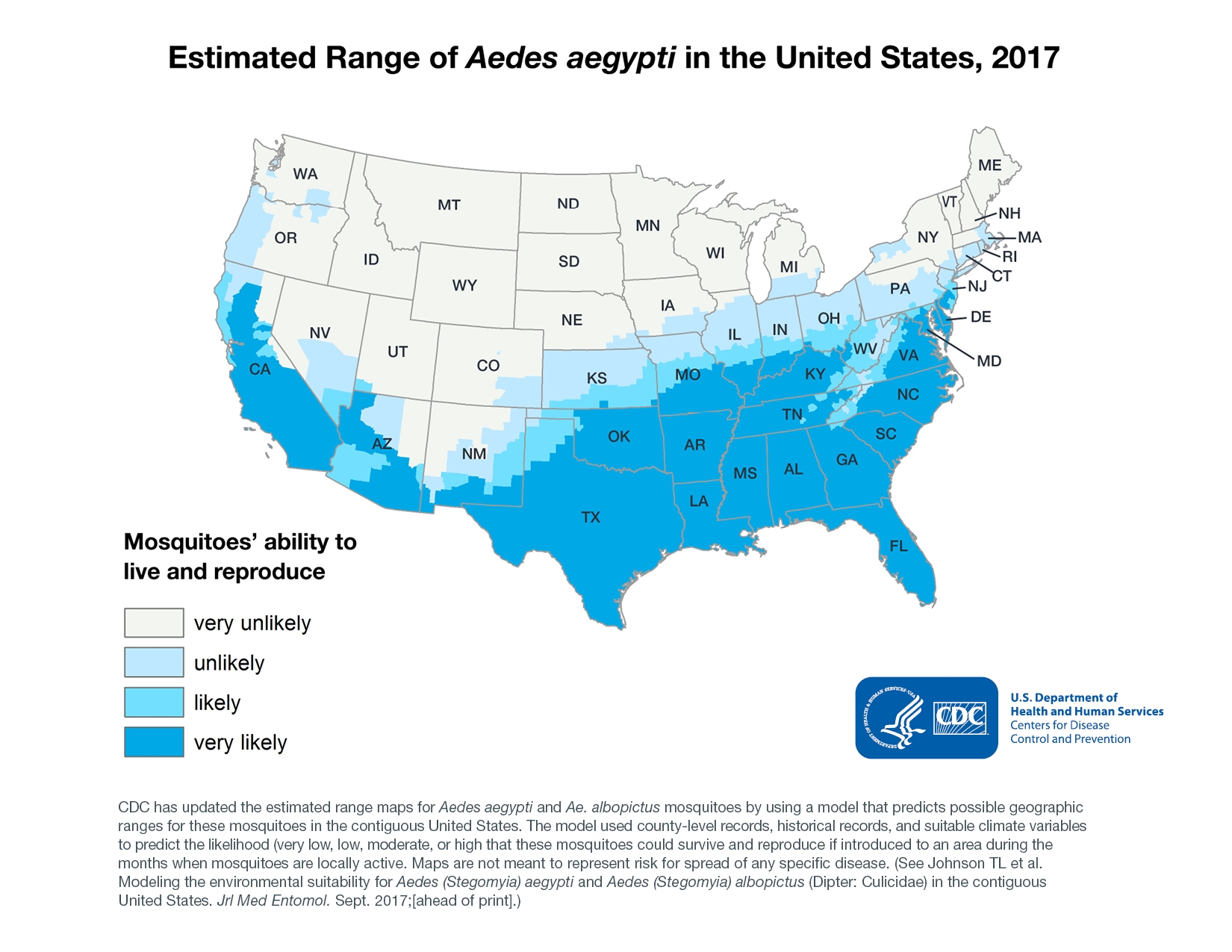 Aedes Aegypti Estimated Range CDC Entomology Today