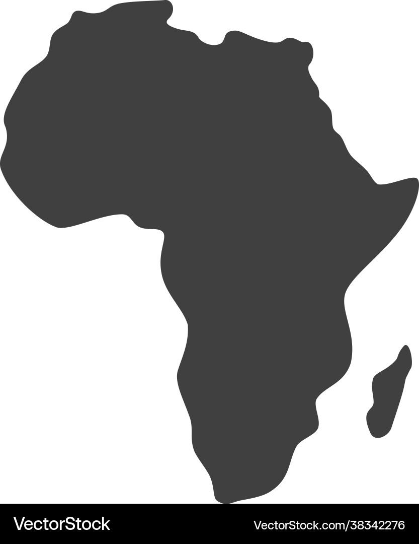 Africa blank map