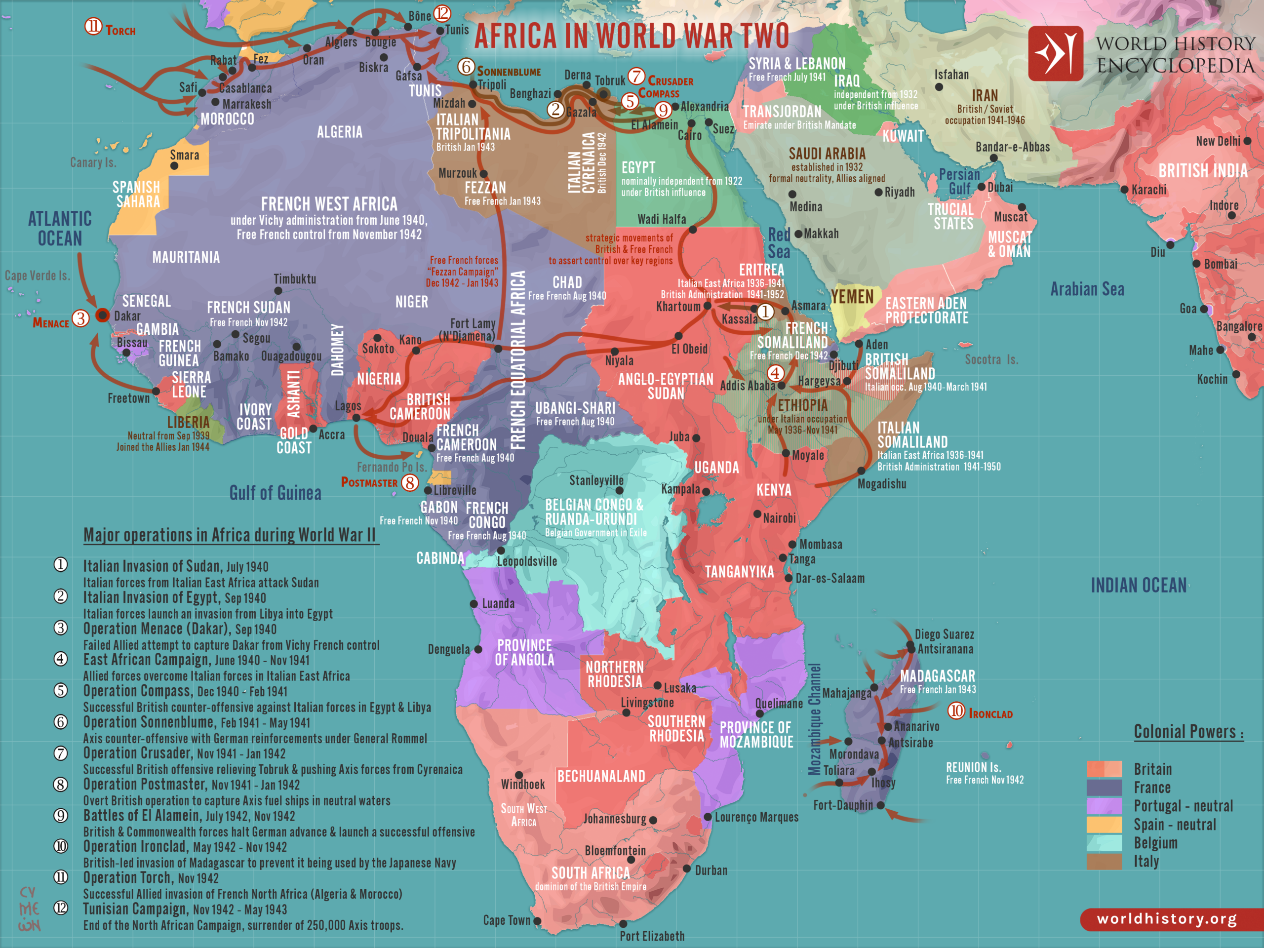 Africa In World War Two World History Encyclopedia