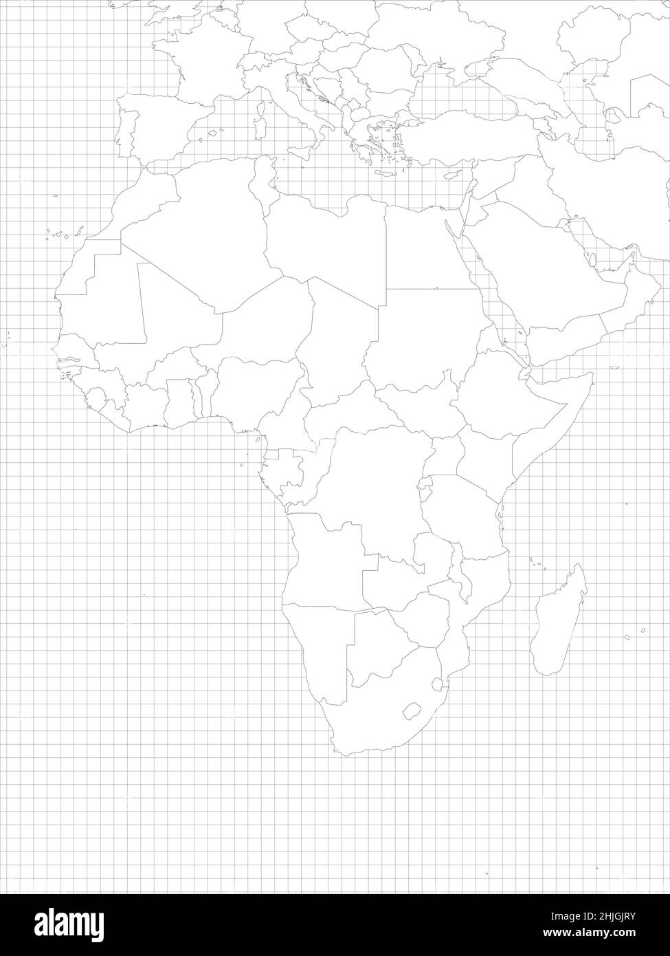 africa map outline blank