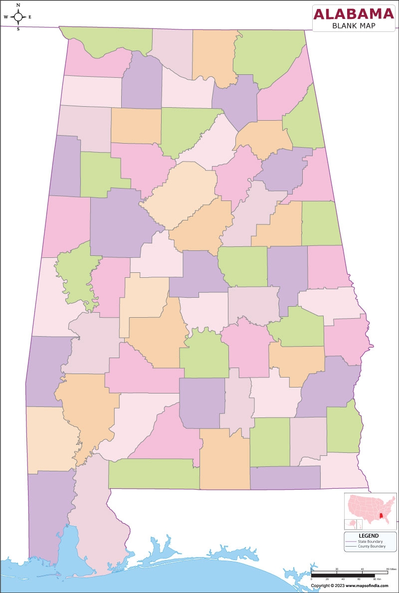 blank map of alabama
