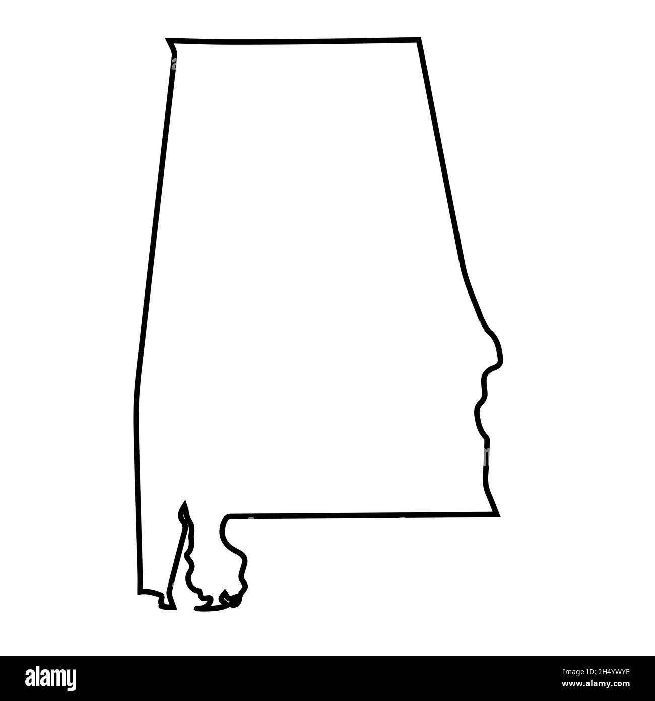 Alabama Outline Hi res Stock Photography And Images Alamy