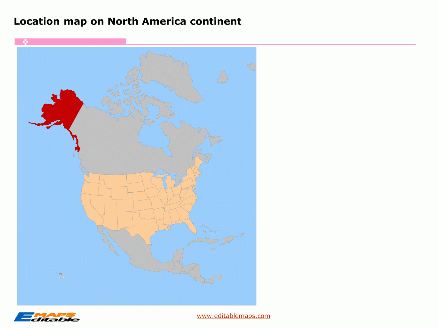 alaska on the world map