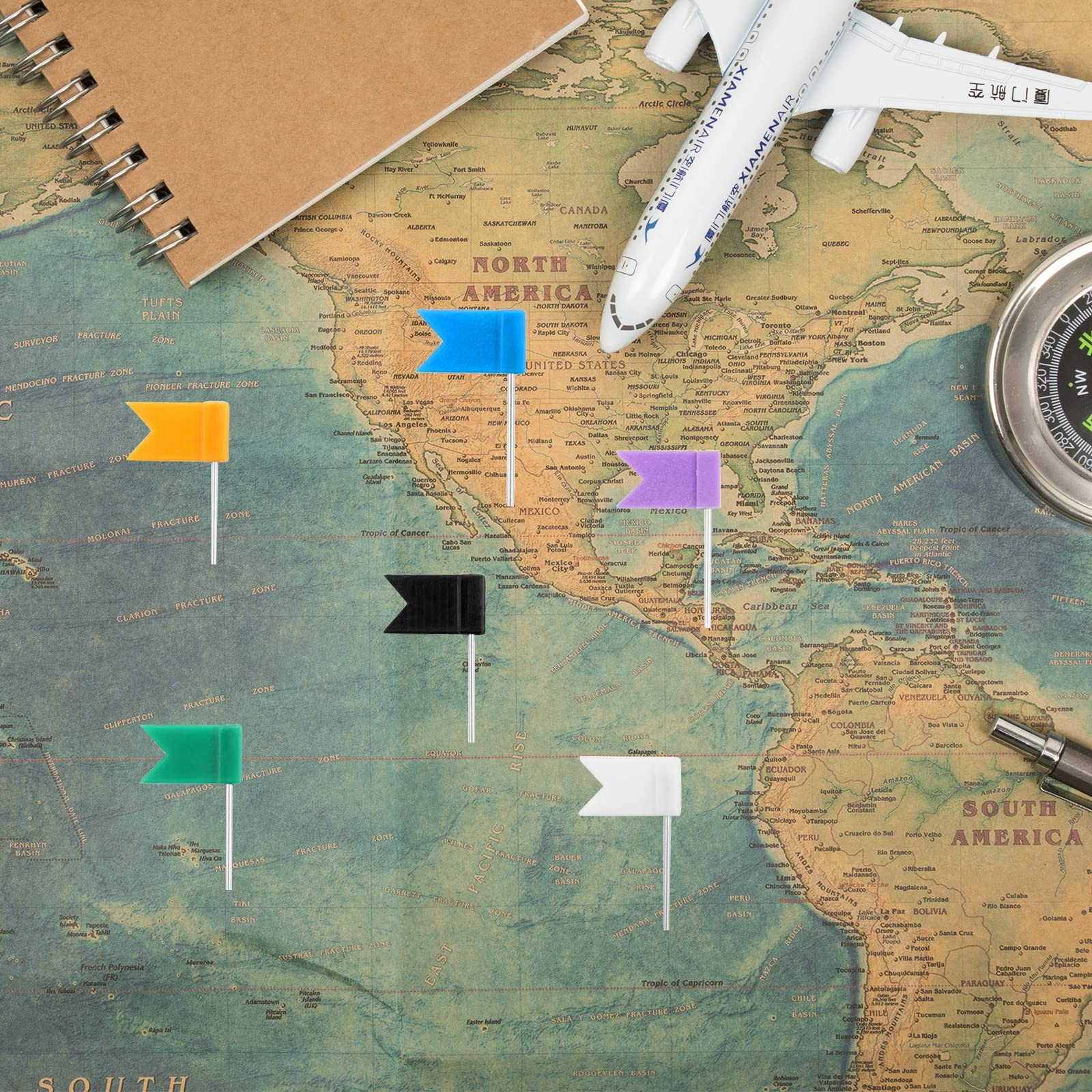 Amazon BLMHTWO 160 Pcs Push Pins Travel Map Flag World Map Pin Board Decorative Map Pins Assorted Plastic Colorful Thumbtacks For Cork Bulletin Board Picture Hanging At Home Office School 8 Assorted