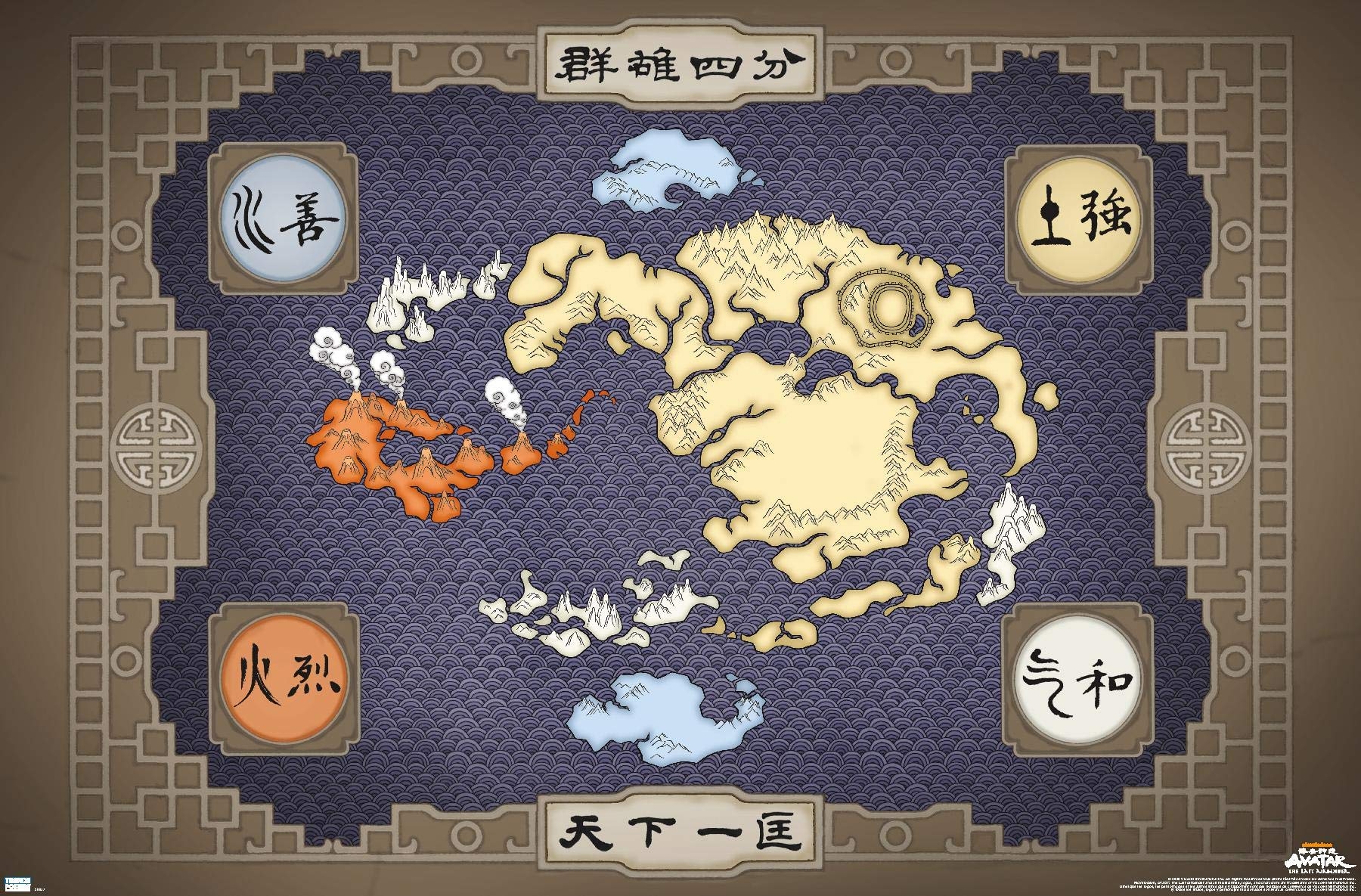 avatar airbender world map