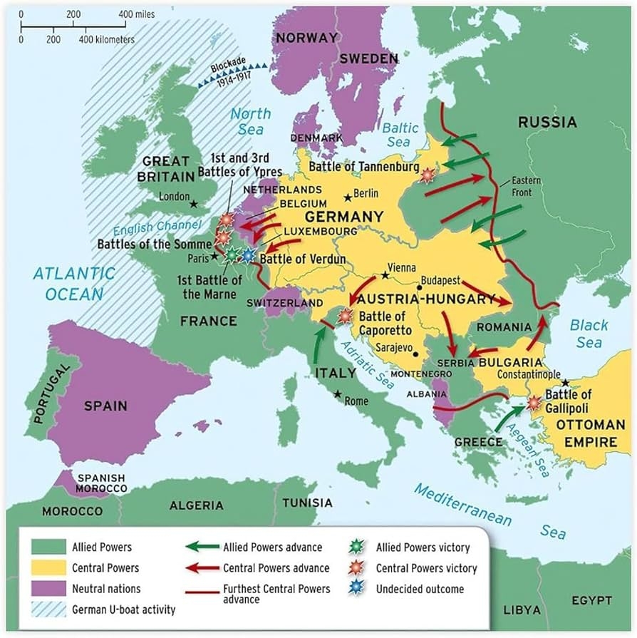 Amazon YOLANCH World War I Map Of Europe Poster Printing Suitable For School Teacher Education Student Room Print Bedroom Decor Room Posters 12x12inch 30x30cm Unframe style