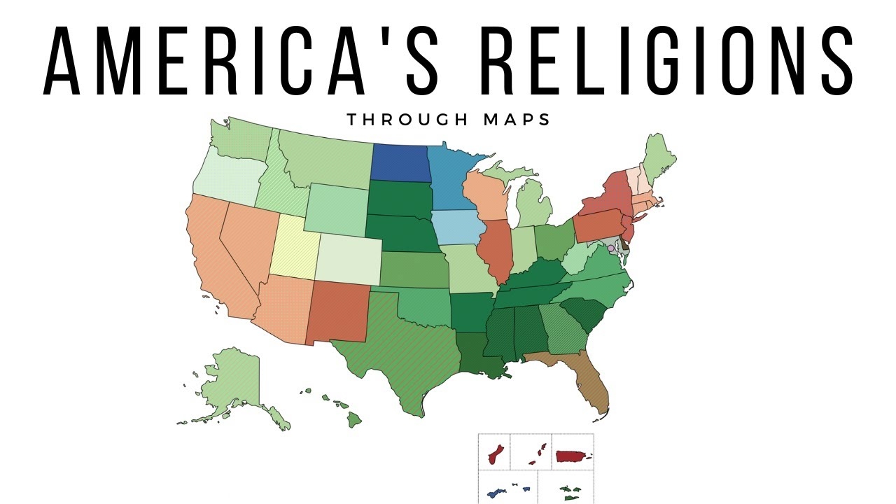 religion in the united states map