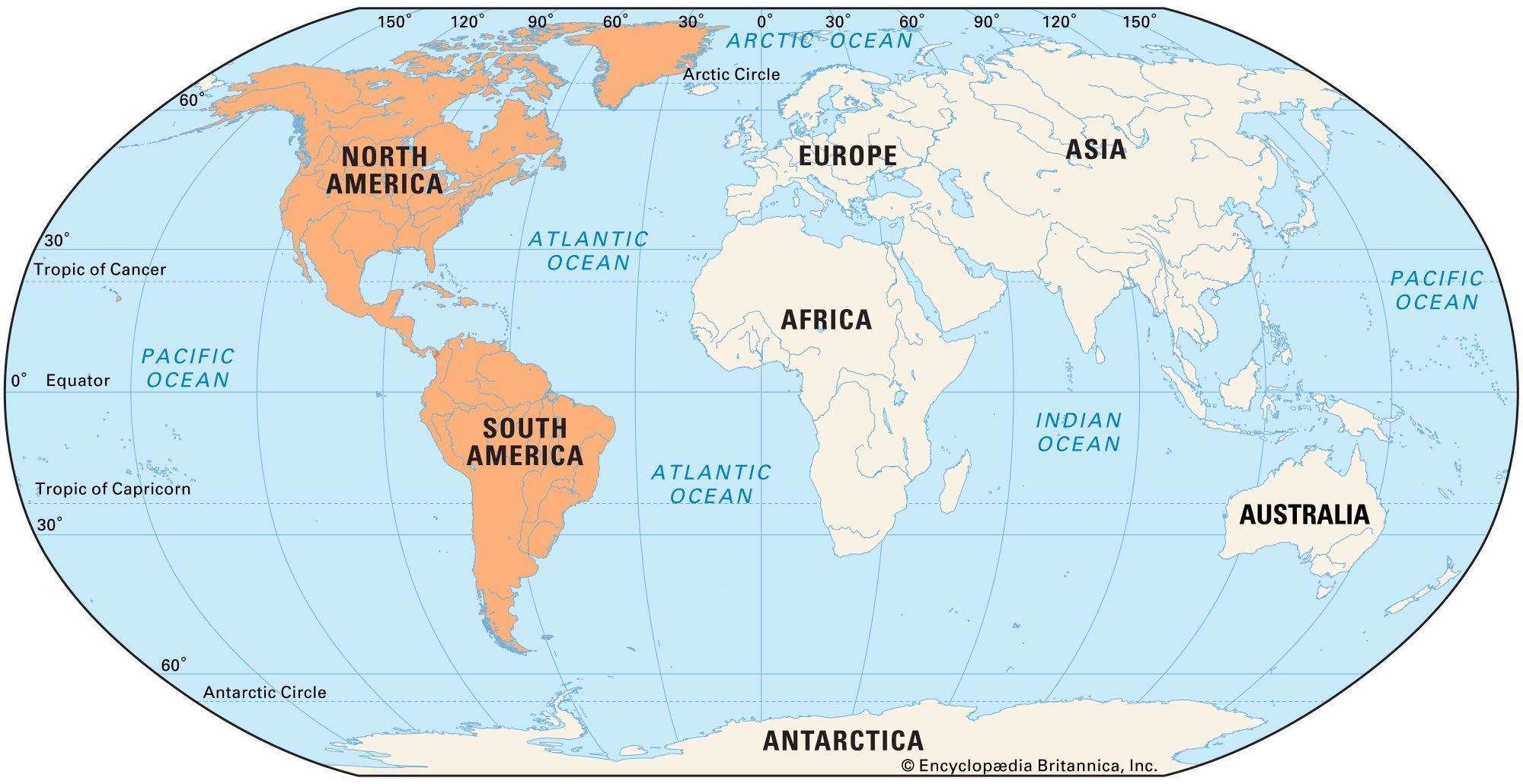Americas Map Regions Hemispheres Britannica