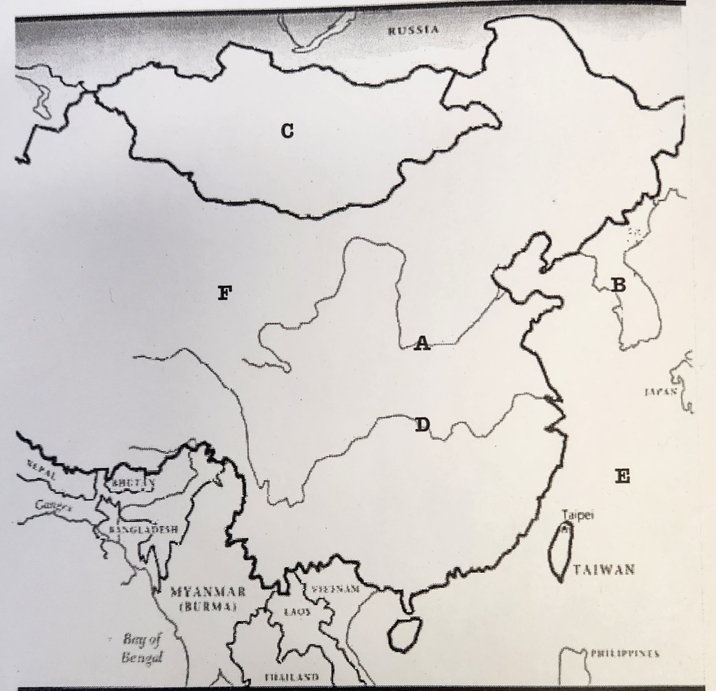 Ancient China Map Labeling Diagram Quizlet