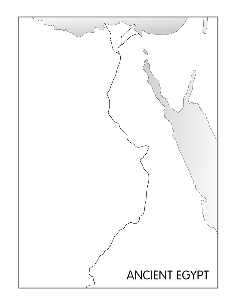 Ancient Egypt Map And Vocabulary Diagram Quizlet