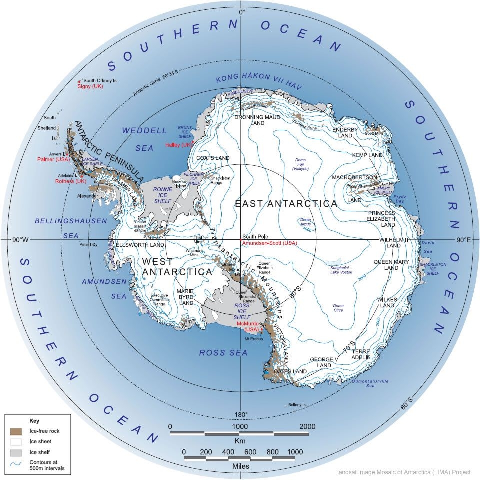 antarctica on map of world antarctica on map of world