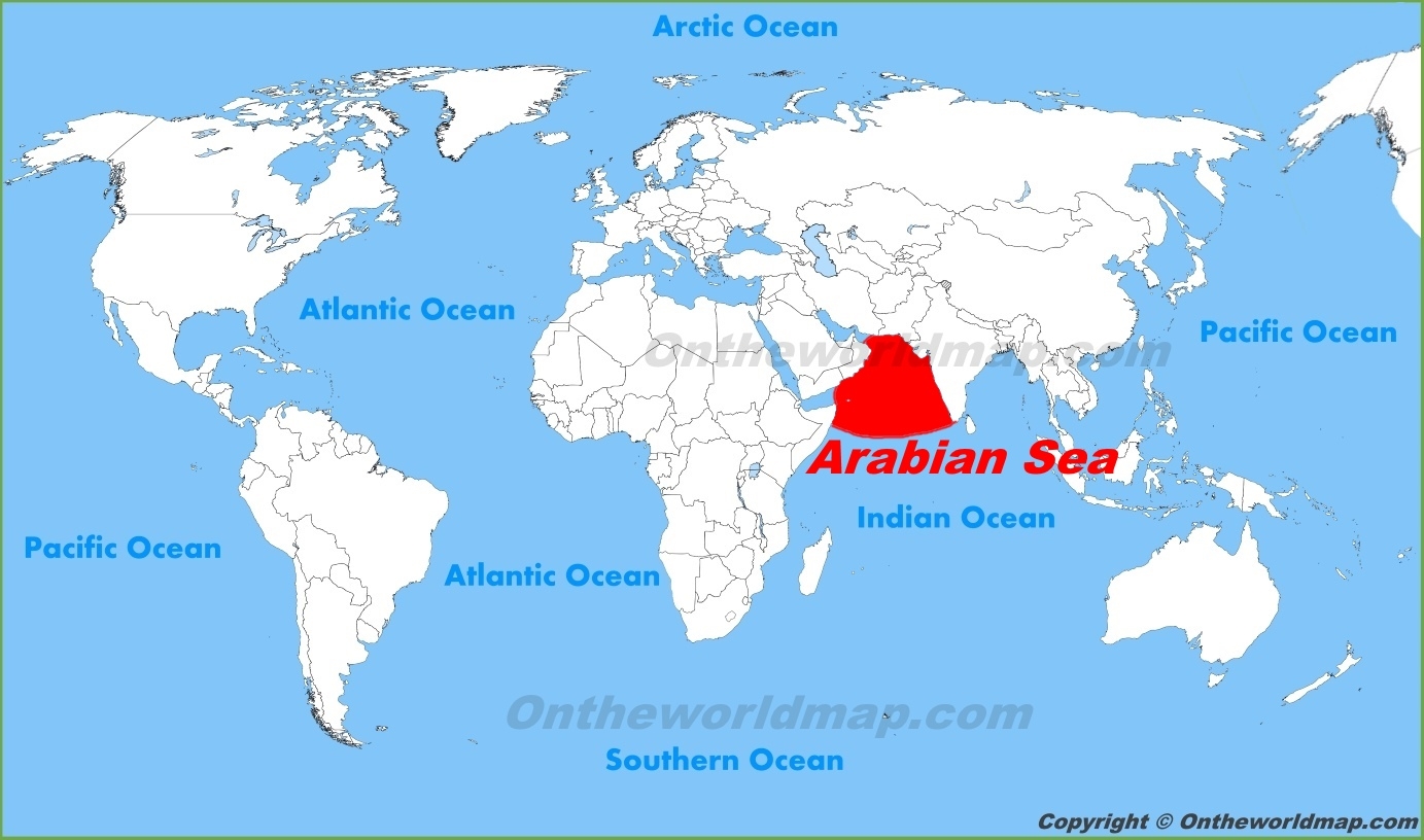 Arabian Sea Location On The World Map Ontheworldmap