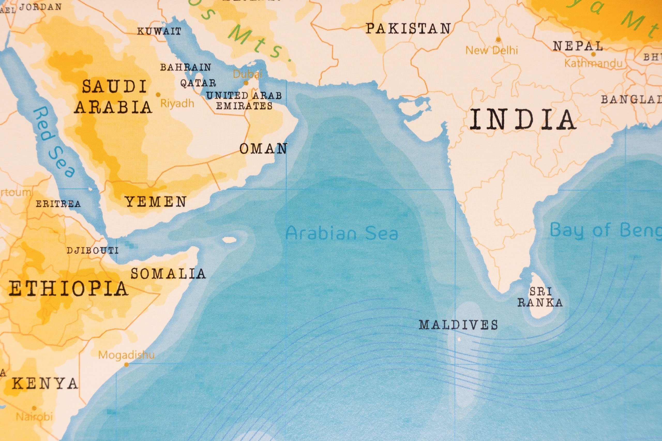 Arabian Sea Map Countries And Facts Mappr