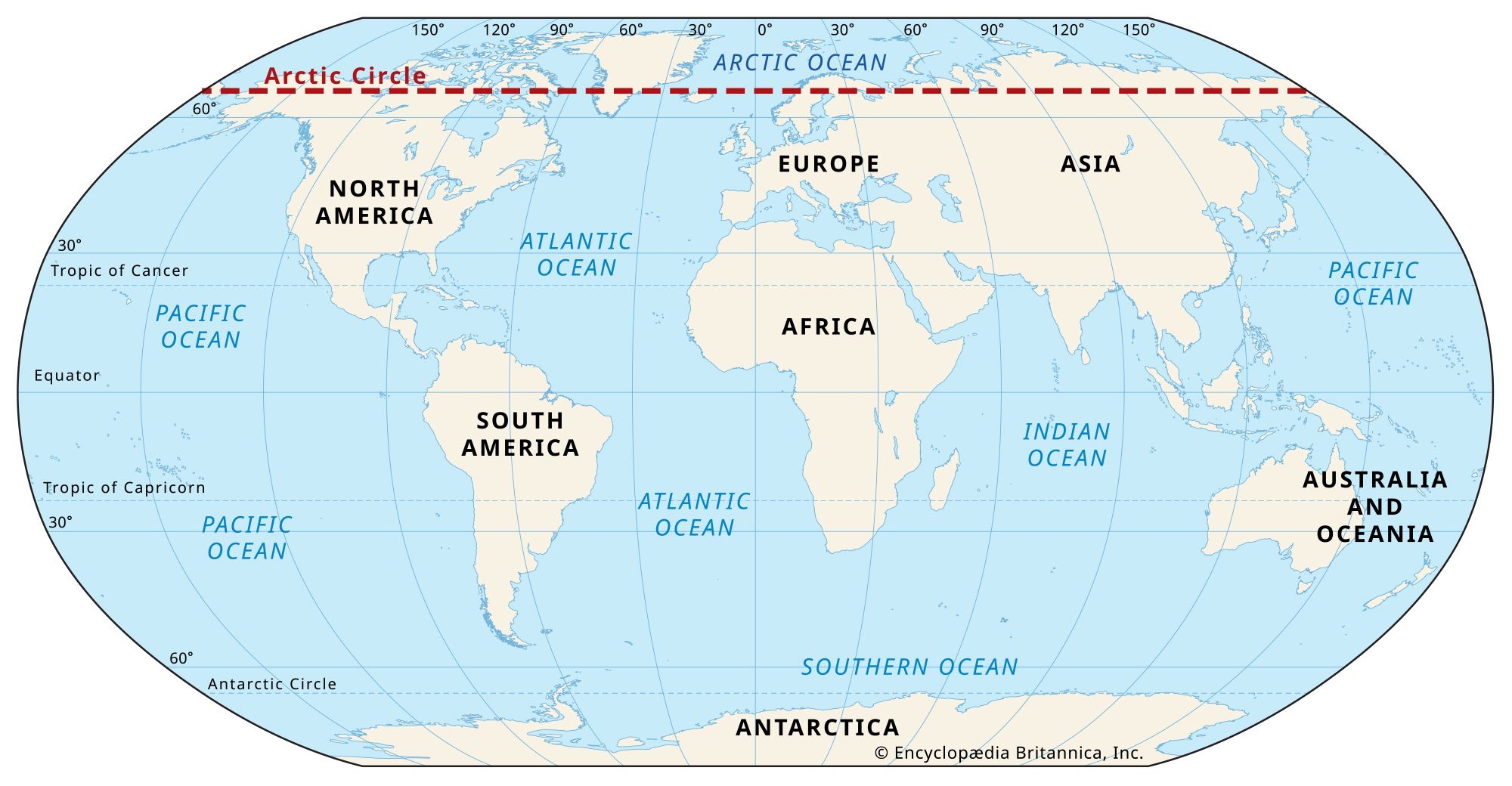 Arctic Circle Latitude History Map Britannica