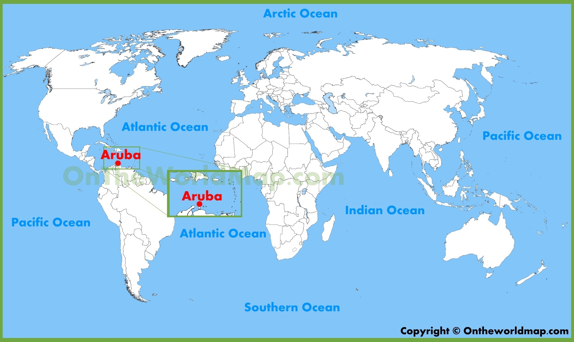 Aruba Location On The World Map Ontheworldmap Aruba Location On The World Map Ontheworldmap