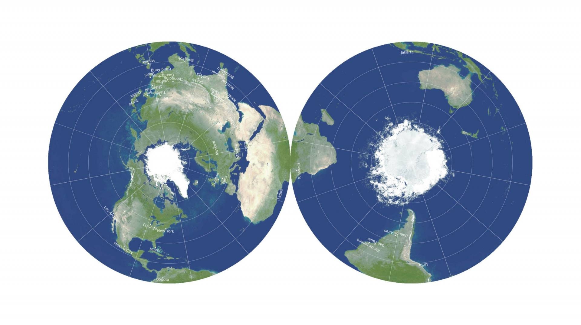 Astrophysicists Create The Most Accurate flat Map Of Earth Ever Live Science