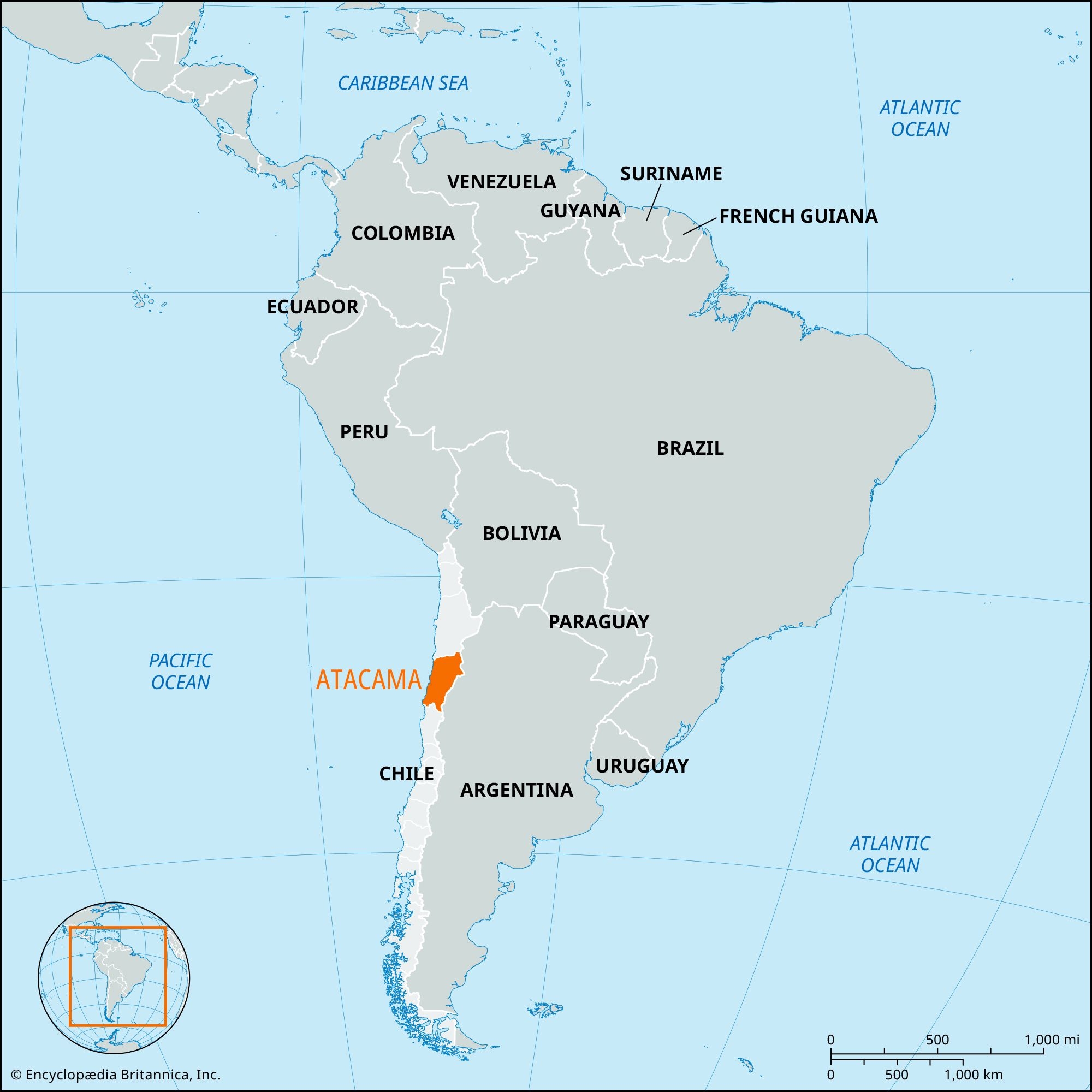 Atacama Chile Map History Facts Britannica