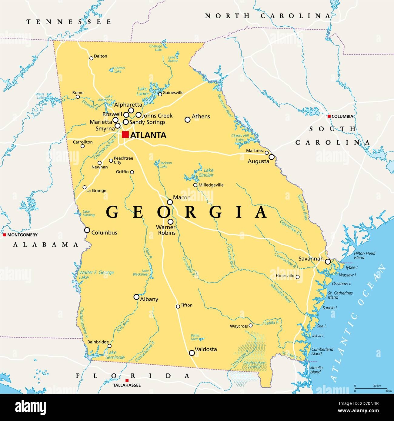 united states map atlanta