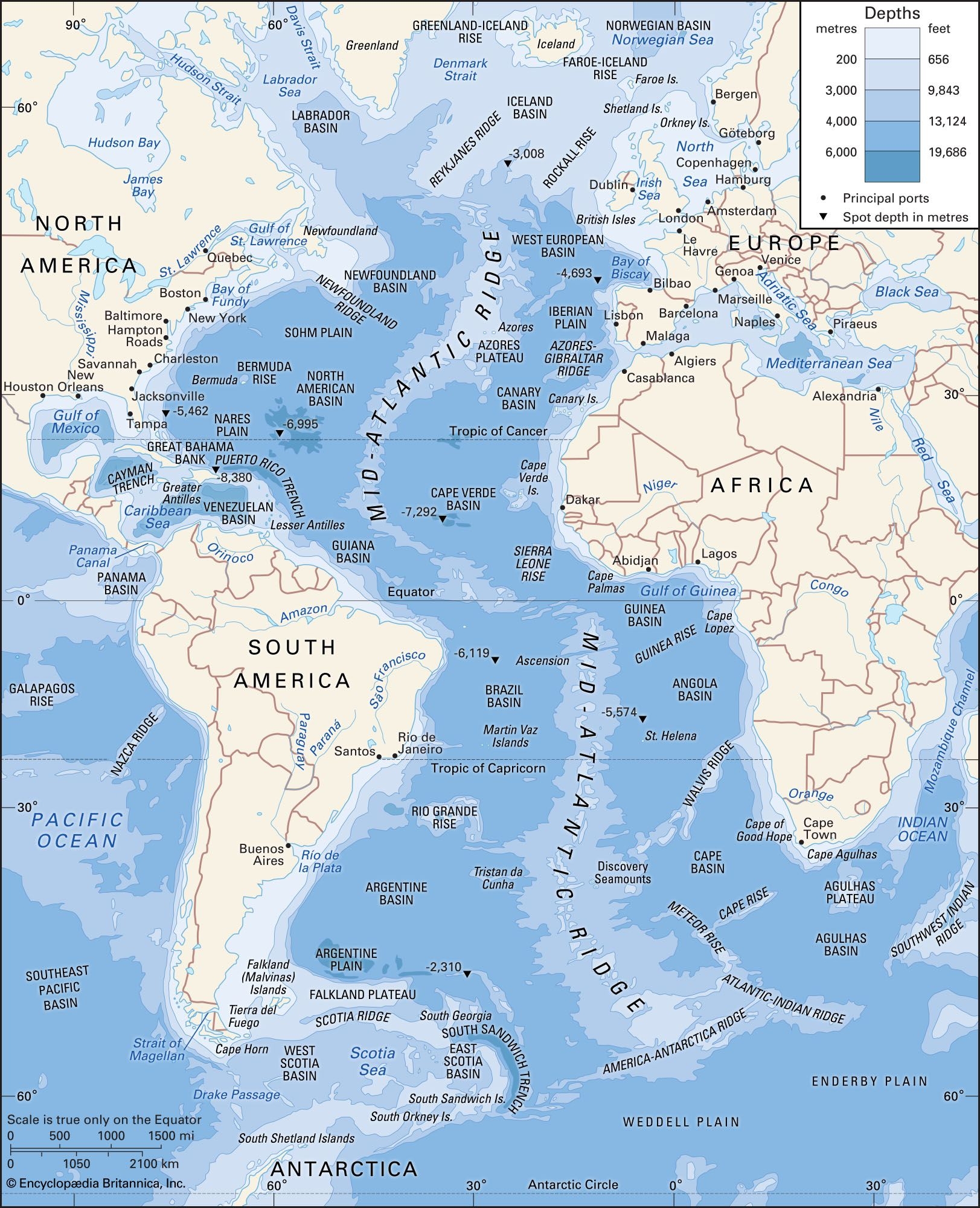 Atlantic Ocean Definition Map Depth Temperature Weather Facts Britannica