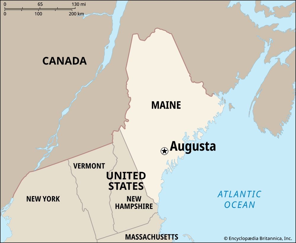 world map augusta state canada