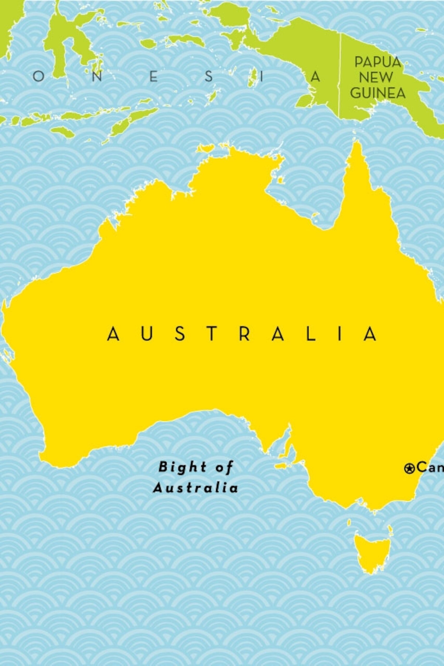 Australia fill-in map