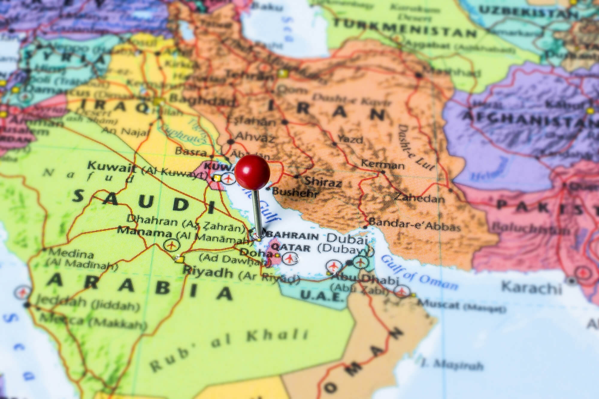 Bahrain Map Guide Of The World