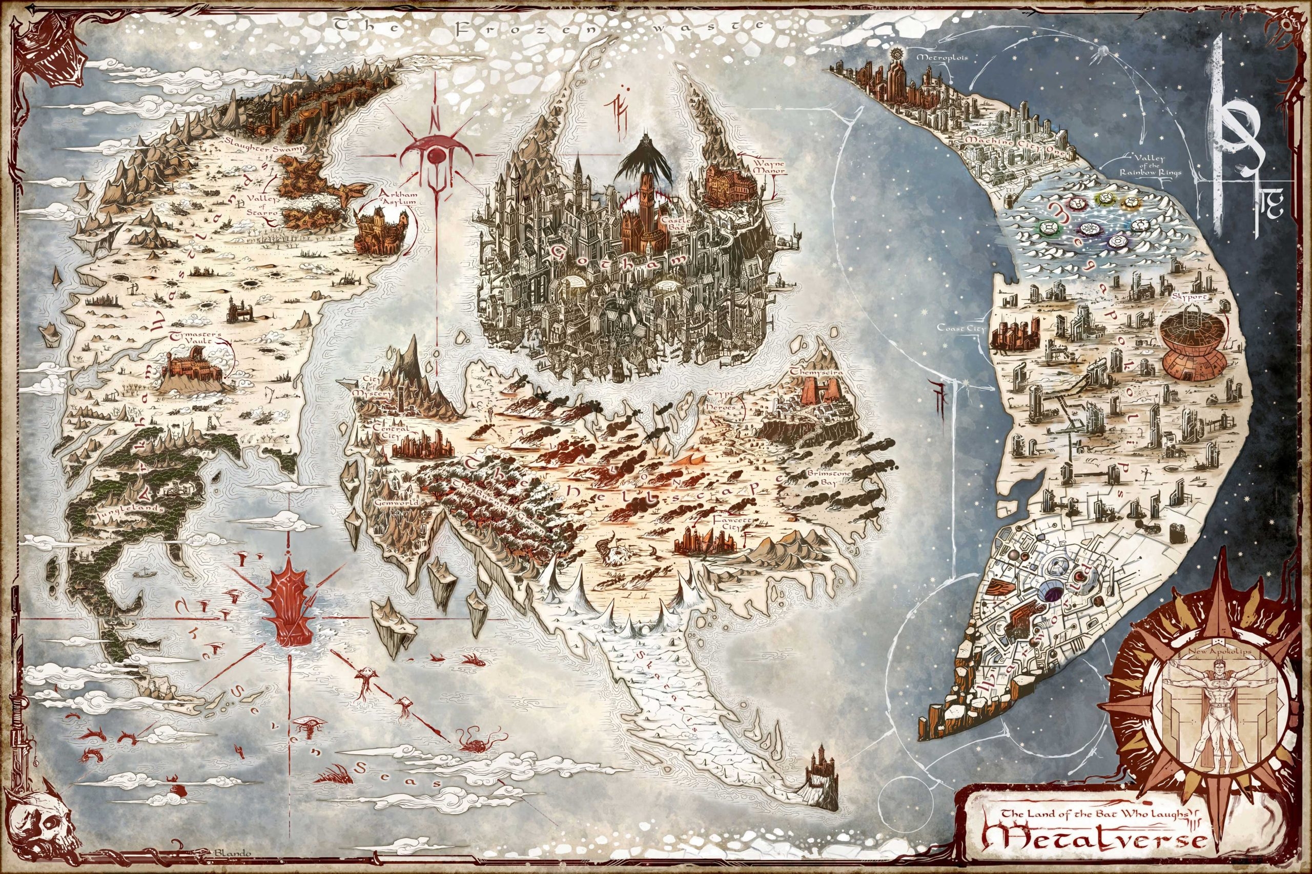 Behold The Map Of The DC Metalverse Major Spoilers Comic Book Reviews News Previews And Podcasts