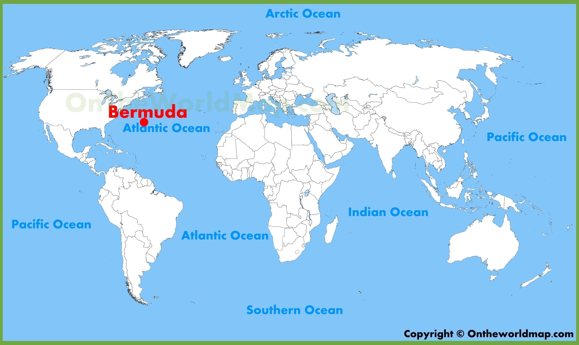 Bermuda Location On The World Map Ontheworldmap