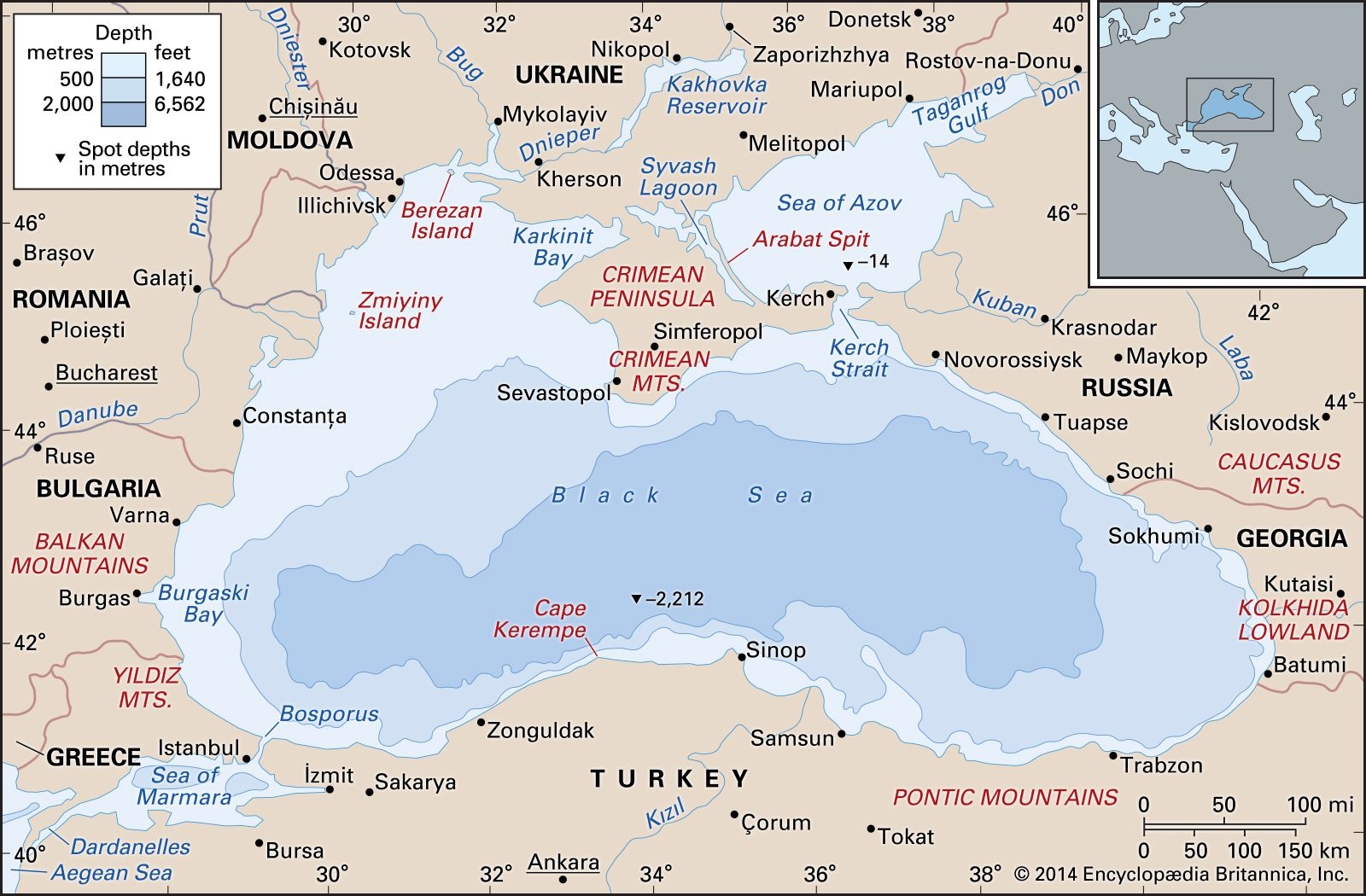 Black Sea Location Region Map Countries Facts Britannica