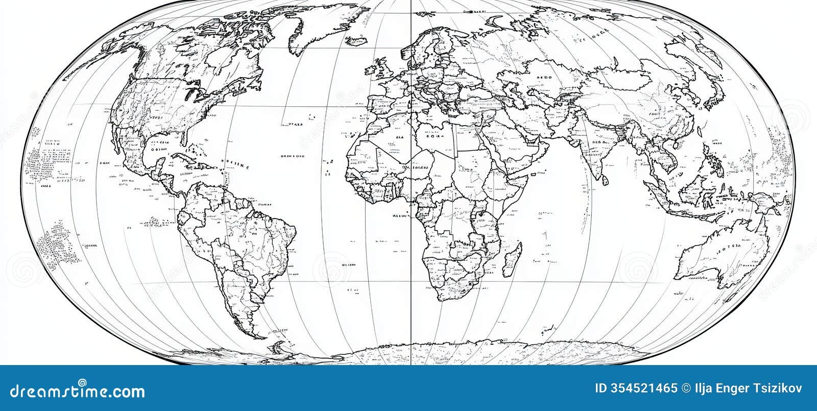 Black White World Map Stock Illustrations 75 150 Black White World Map Stock Illustrations Vectors Clipart Dreamstime