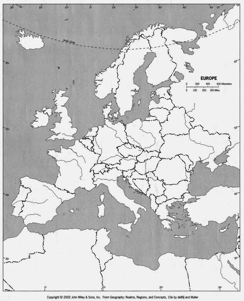 1939 map of europe blank